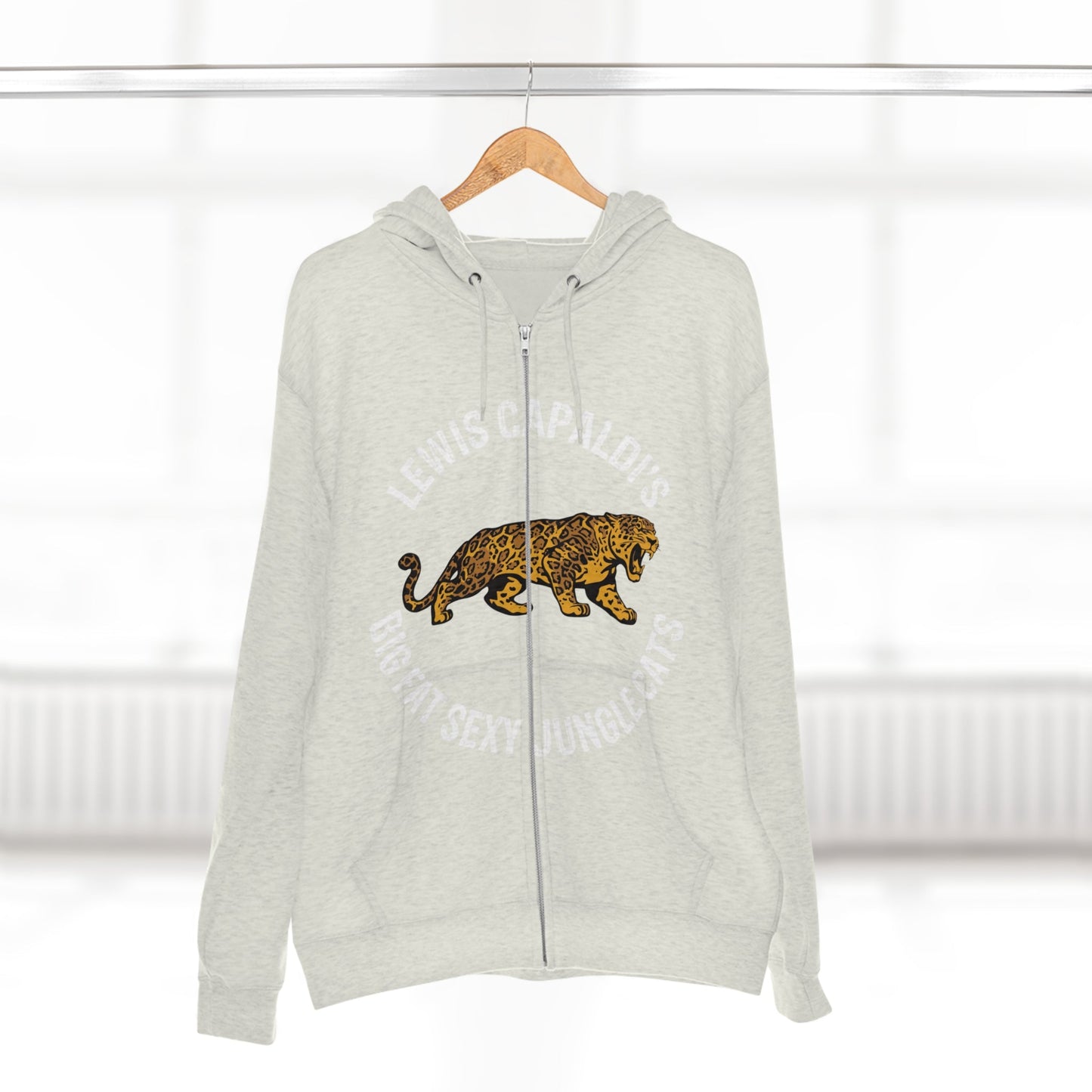 Lewis Capaldi Unisex Zip Hoodie - Big Fat Sexy Jungle Cats