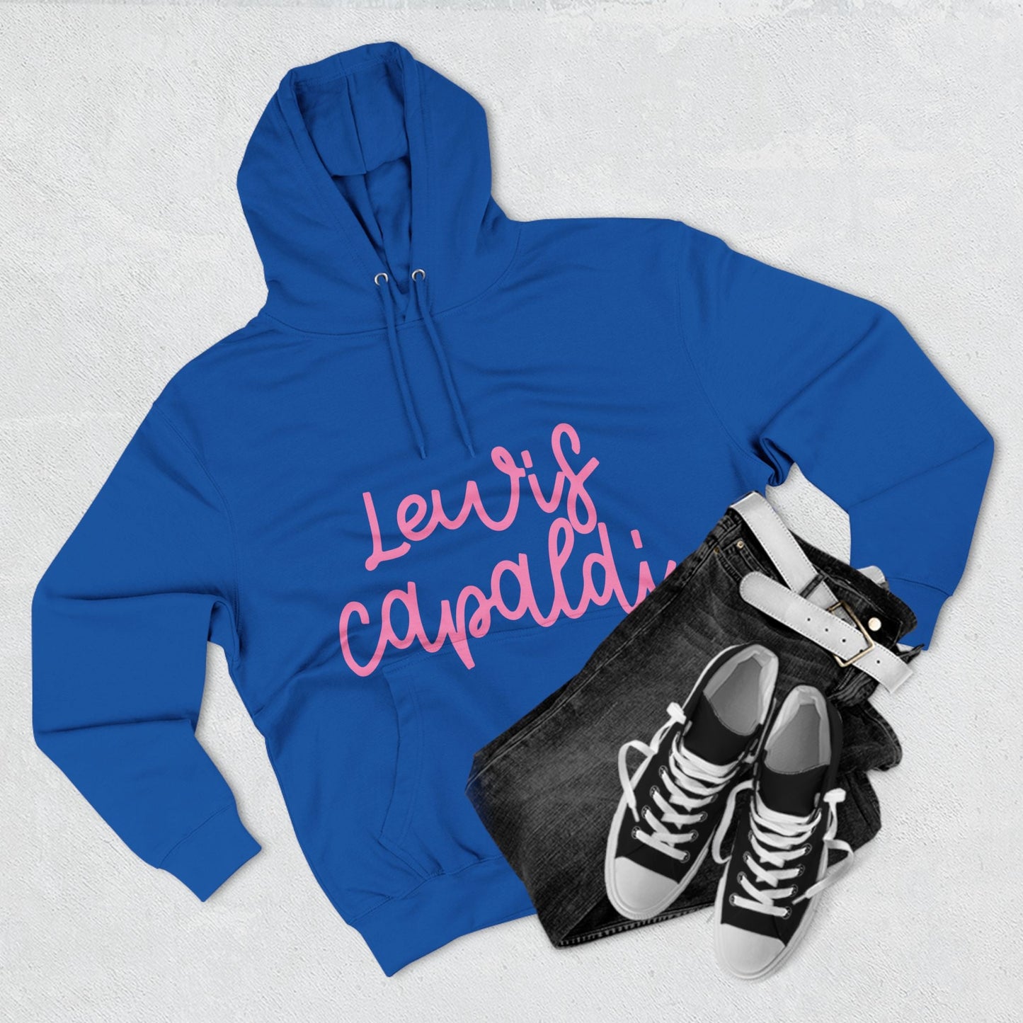 Lewis Capaldi Three-Panel Fleece Hoodie - Writing