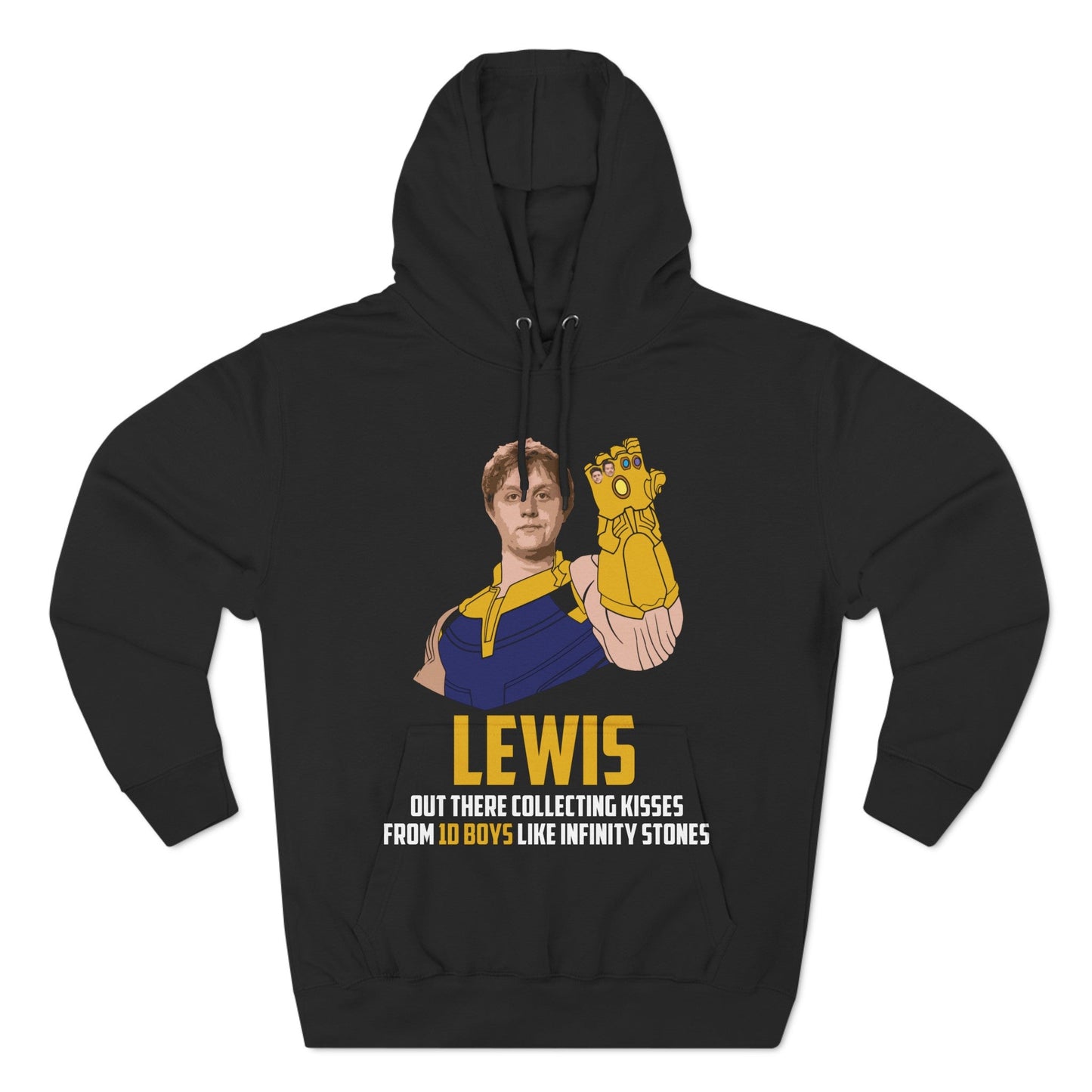 Lewis Capaldi Three-Panel Fleece Hoodie - Lewis out there collecting kisses from 1D boys