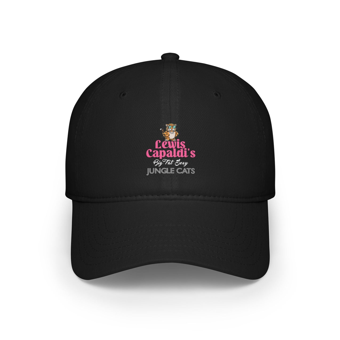 Lewis Capaldi Low Profile Baseball Hat - Big Fat Sexy Jungle Cats