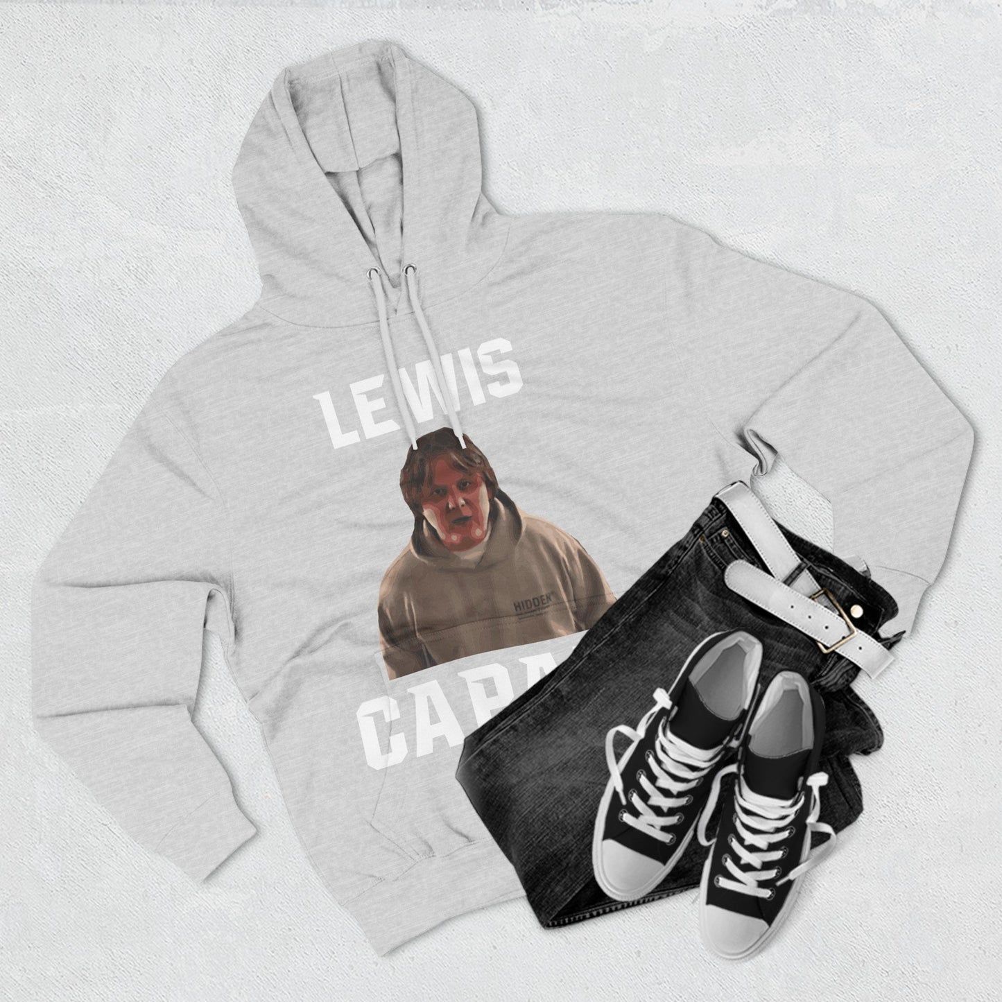 Lewis Capaldi Three-Panel Fleece Hoodie - Graphic