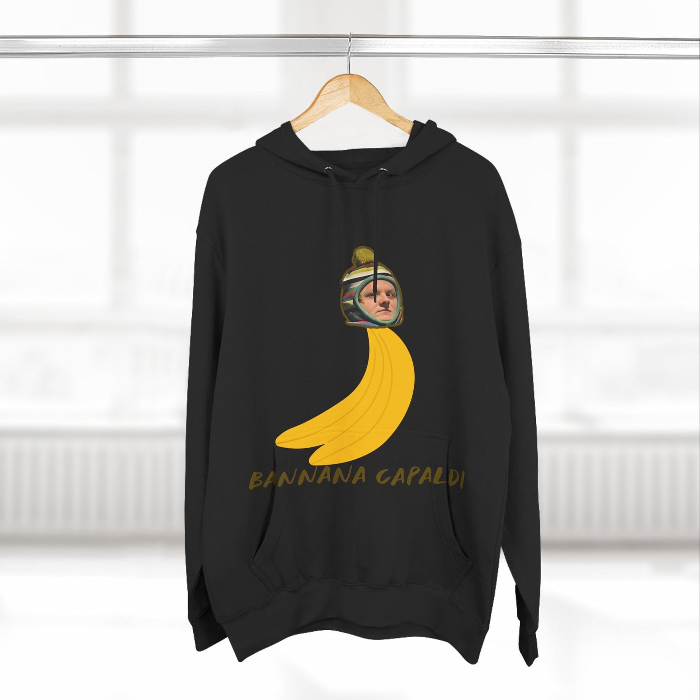 Lewis Capaldi Three-Panel Fleece Hoodie - Banana Capaldi