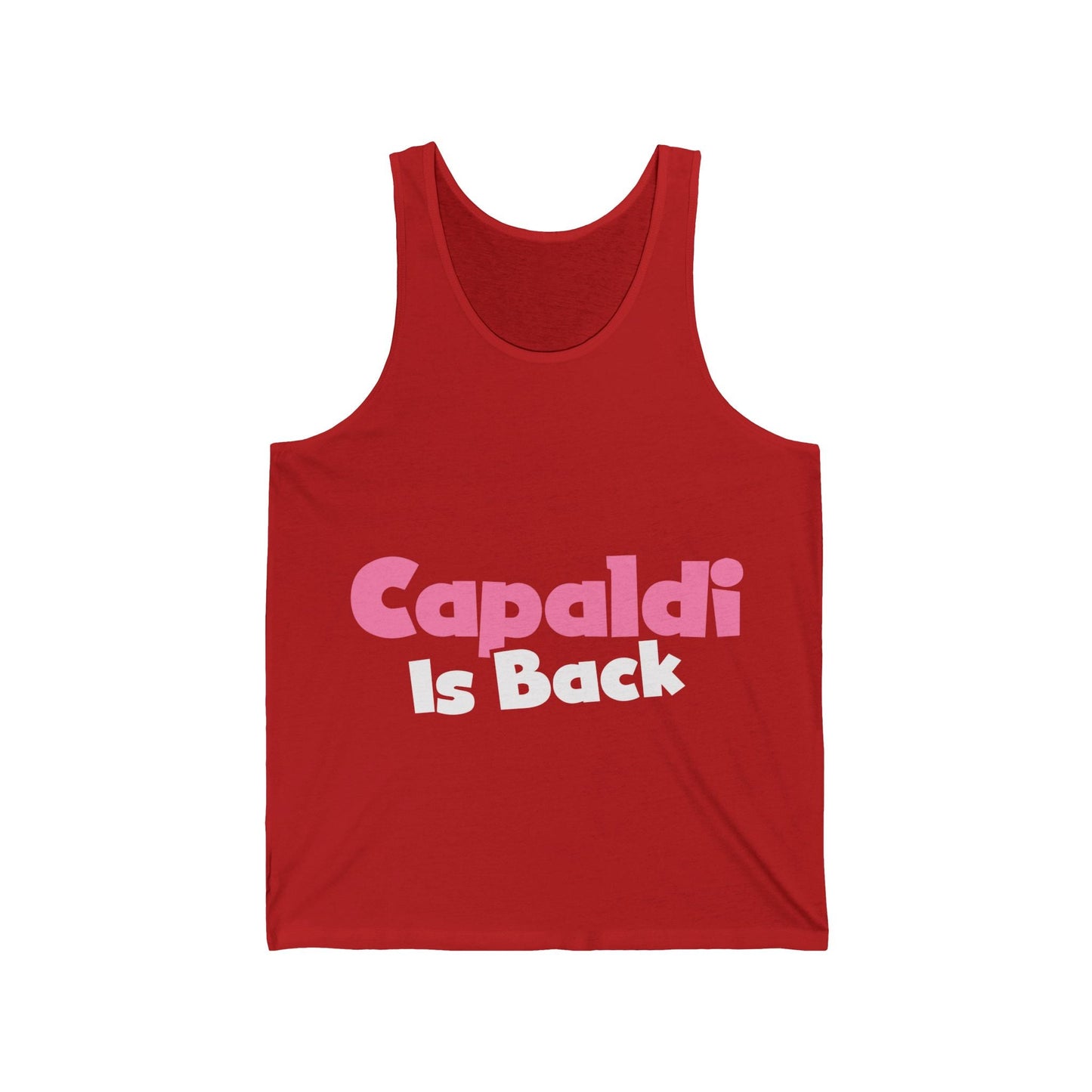 Lewis Capaldi Unisex Jersey Tank Top - Capaldi is back