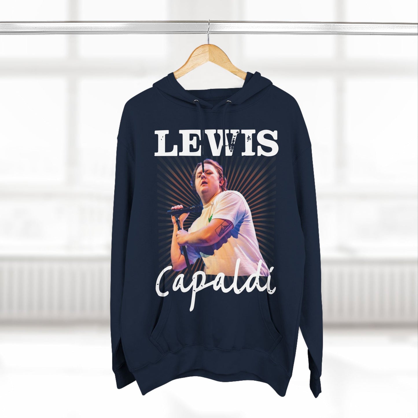 Lewis Capaldi Three-Panel Fleece Hoodie - Graphic