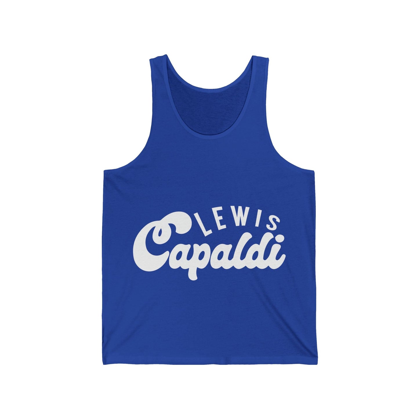 Lewis Capaldi Unisex Jersey Tank Top - Writing