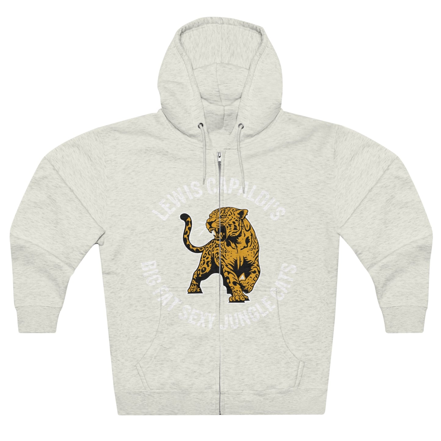 Lewis Capaldi Unisex Zip Hoodie - Big Fat Sexy Jungle Cats