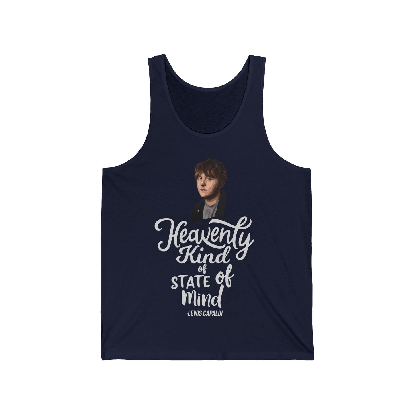 Lewis Capaldi Unisex Jersey Tank Top - Heavenly kind of state of mind