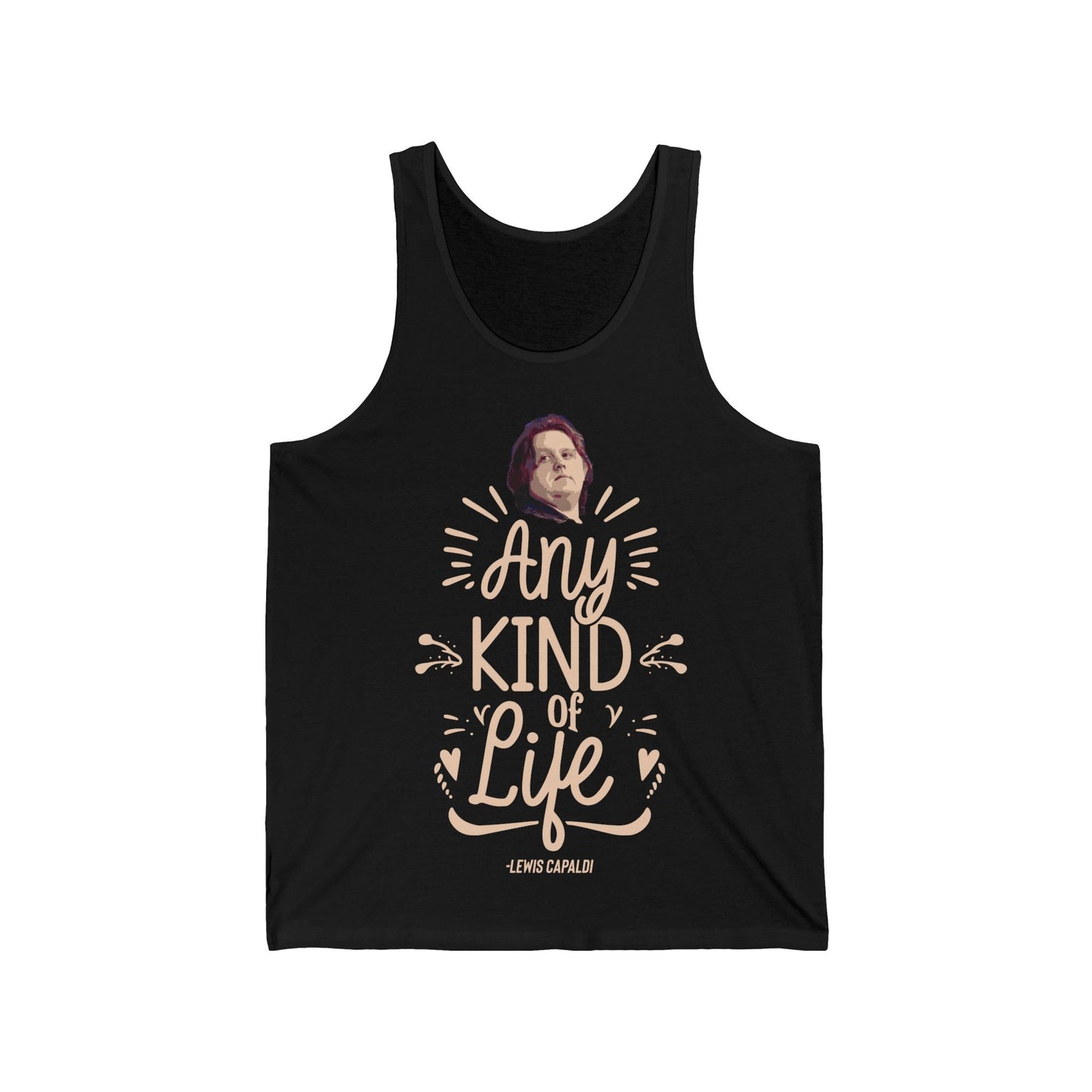 Lewis Capaldi Unisex Jersey Tank Top - Any kind of life