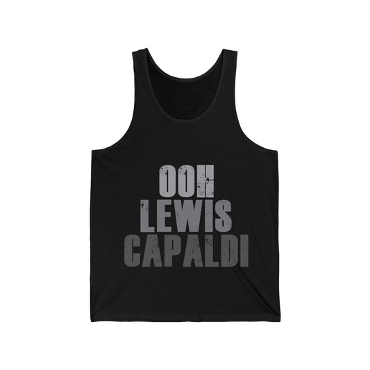 Lewis Capaldi Unisex Jersey Tank Top - Ooh Lewis Capaldi