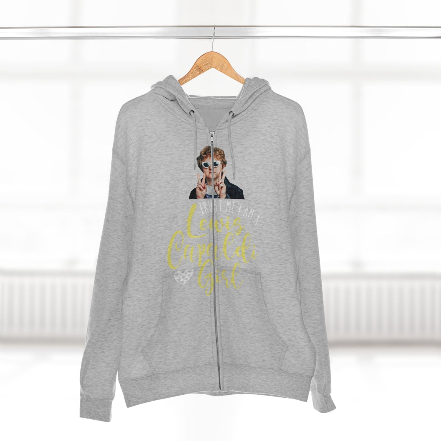 Lewis Capaldi Unisex Zip Hoodie - Trust me I am a Lewis Capaldi Girl