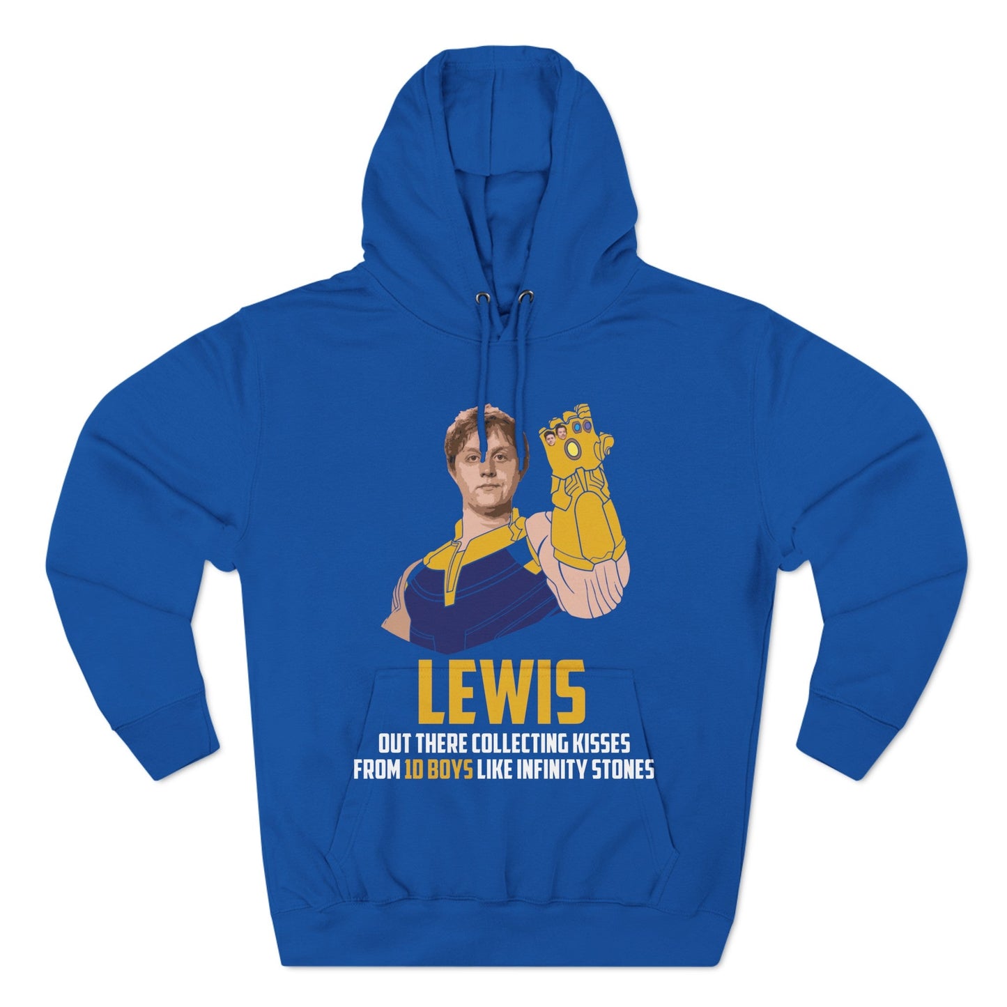 Lewis Capaldi Three-Panel Fleece Hoodie - Lewis out there collecting kisses from 1D boys