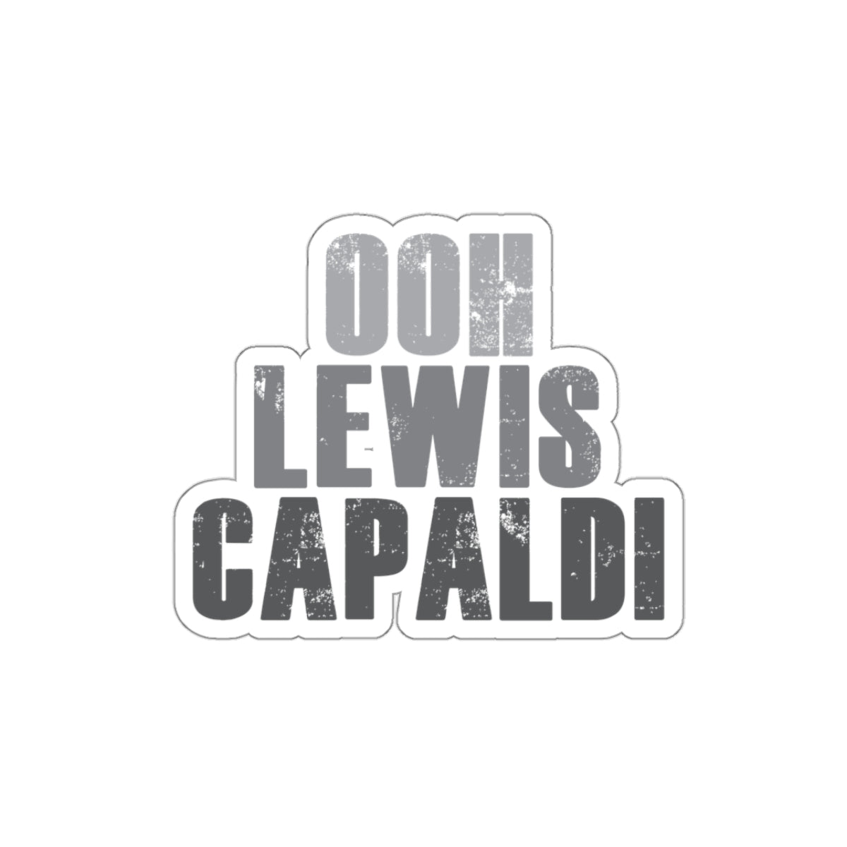 Lewis Capaldi Kiss-Cut Stickers - Ooh Lewis Capaldi