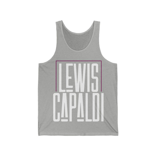 Lewis Capaldi Unisex Jersey Tank Top - Writing