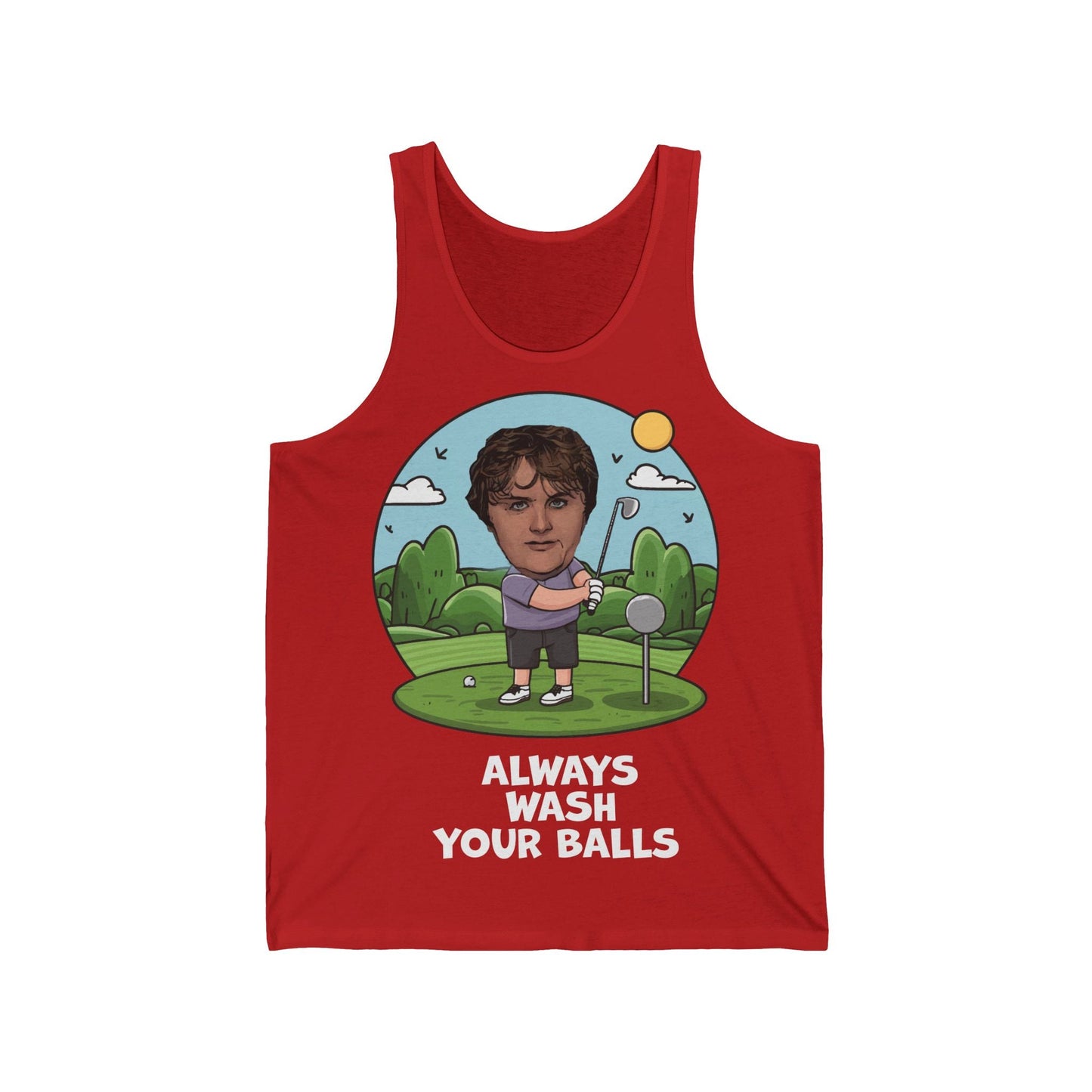 Lewis Capaldi Unisex Jersey Tank Top - Golfing