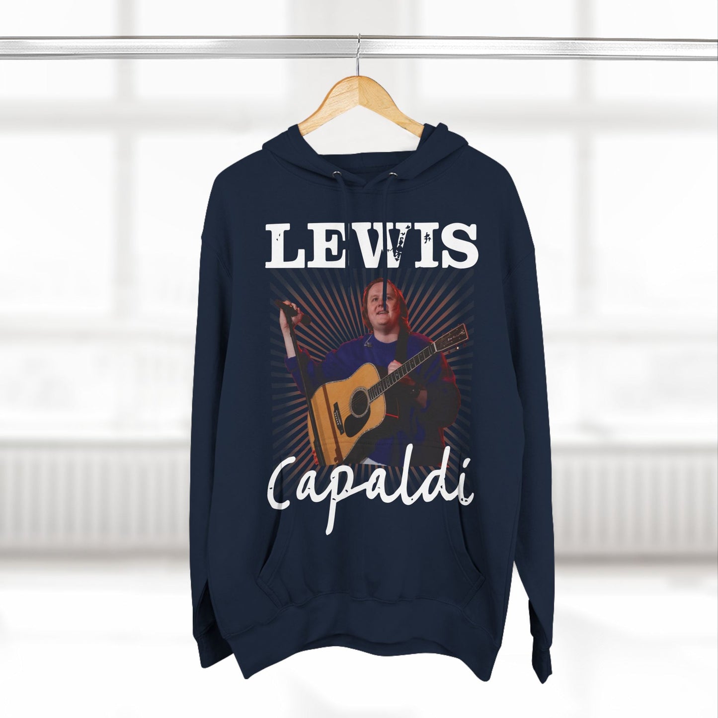 Lewis Capaldi Three-Panel Fleece Hoodie - Graphic