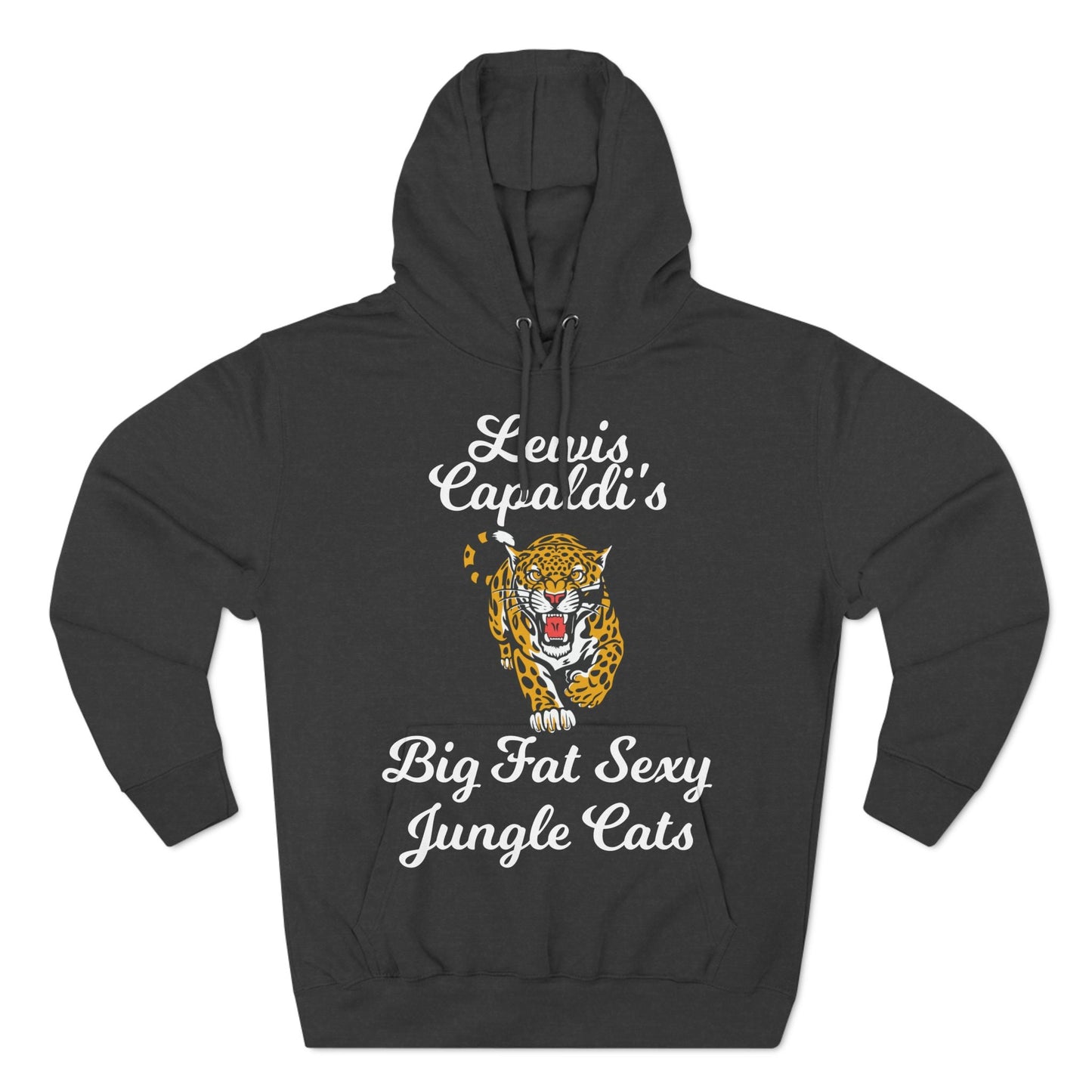 Lewis Capaldi Three-Panel Fleece Hoodie - Big Fat Sexy Jungle Cats