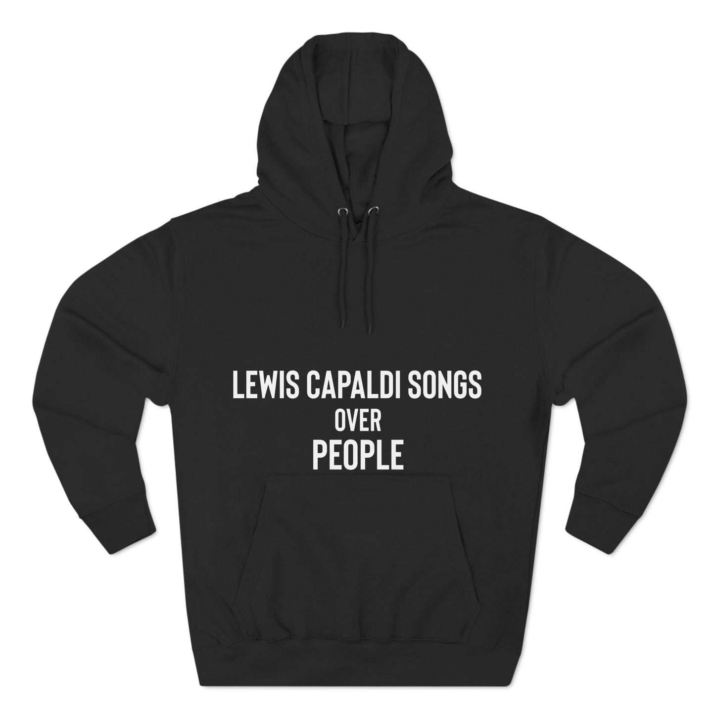 Lewis Capaldi Three-Panel Fleece Hoodie - Lewis Capaldi songs over people