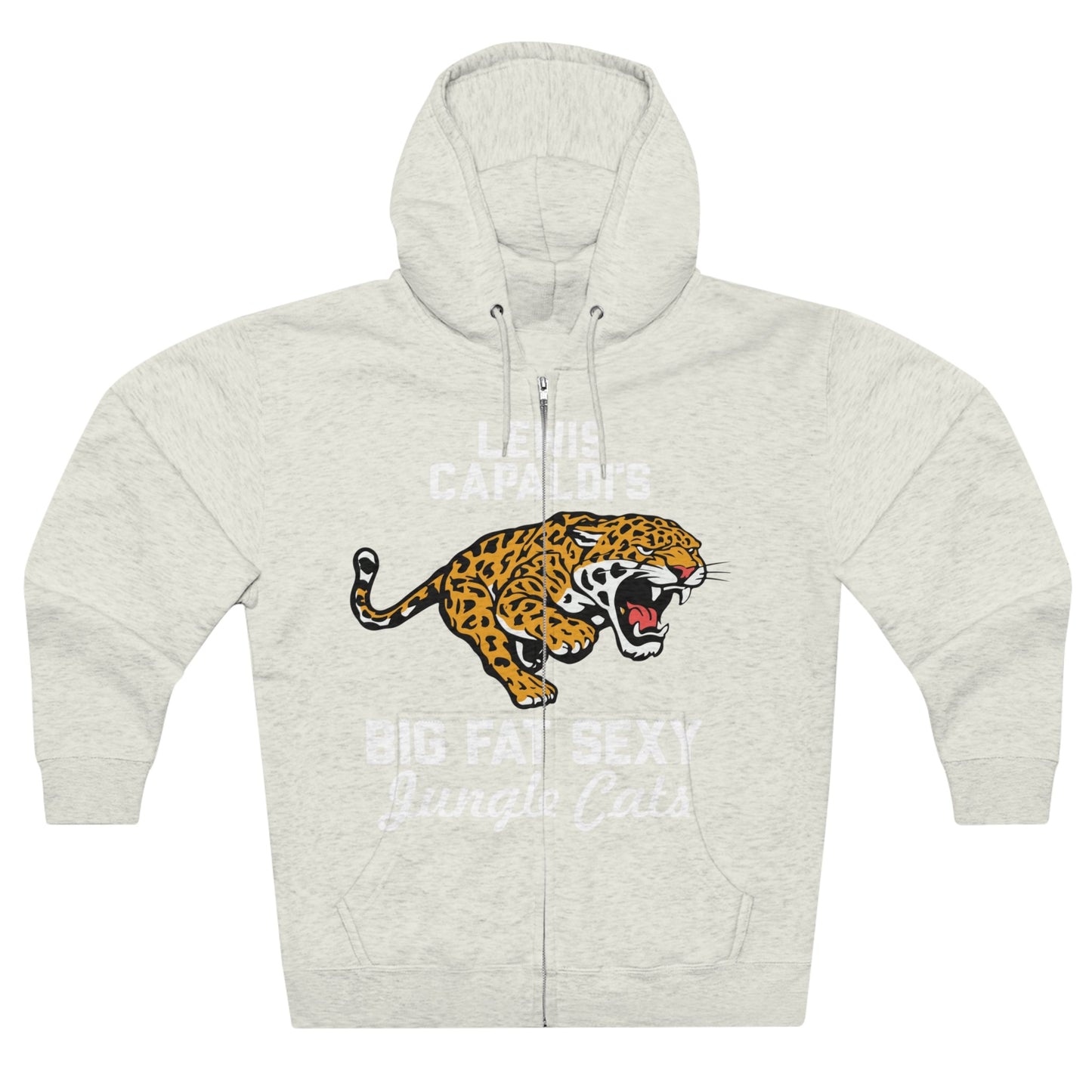 Lewis Capaldi Unisex Zip Hoodie - Big Fat Sexy Jungle Cats