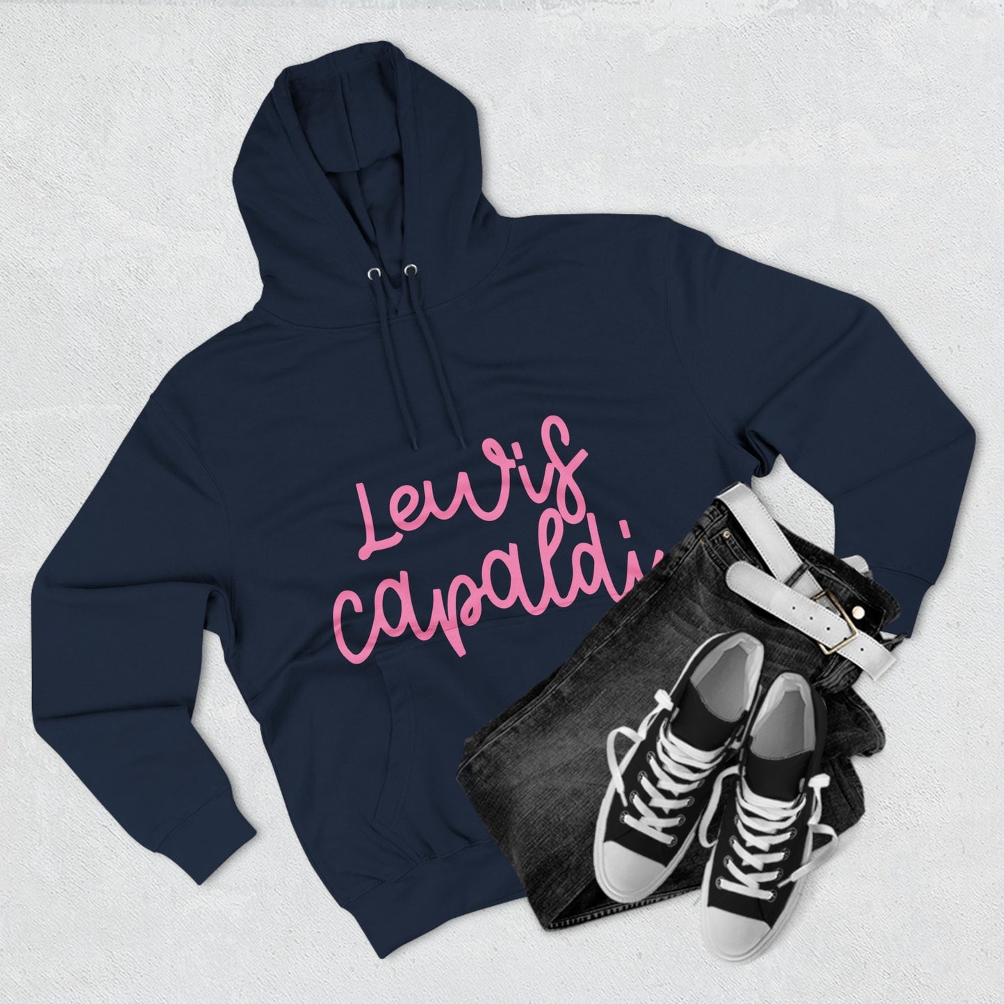 Lewis Capaldi Three-Panel Fleece Hoodie - Writing