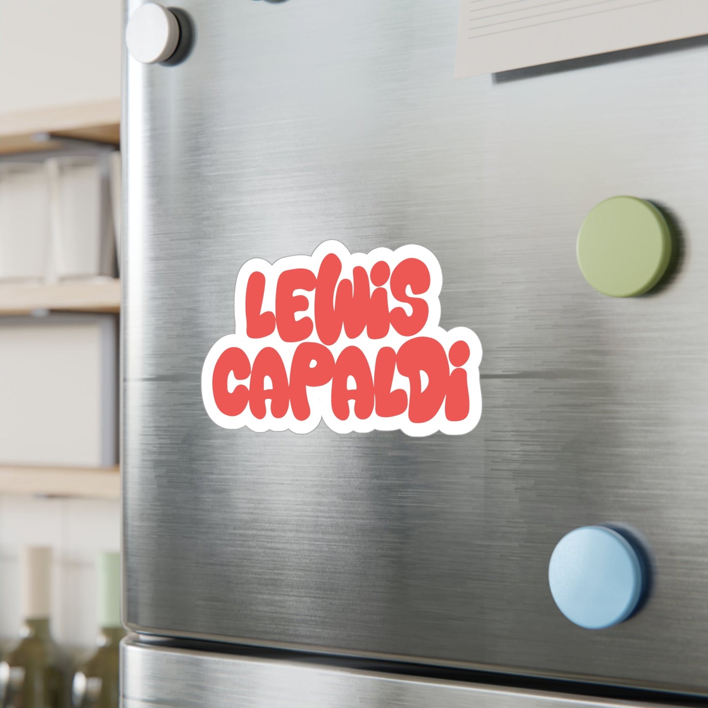 Lewis Capaldi Kiss-Cut Vinyl Stickers - Writing