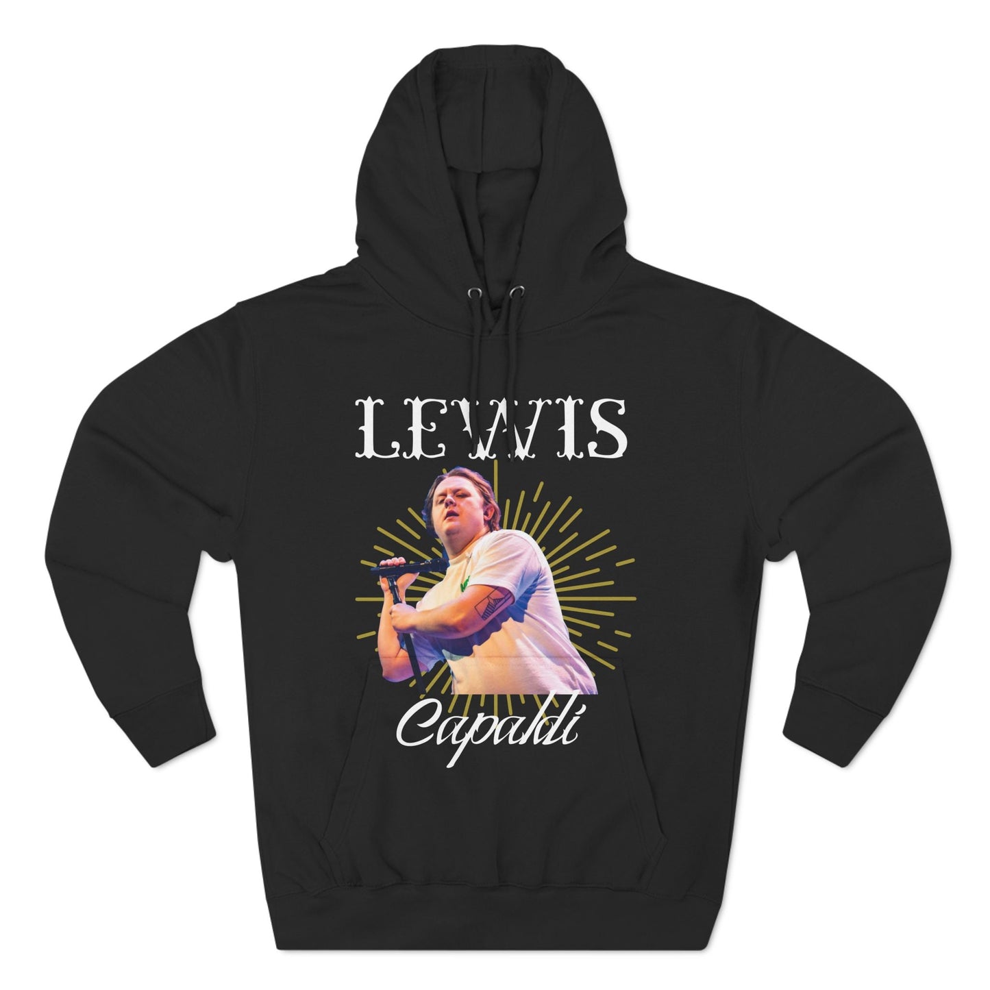 Lewis Capaldi Three-Panel Fleece Hoodie - Graphic