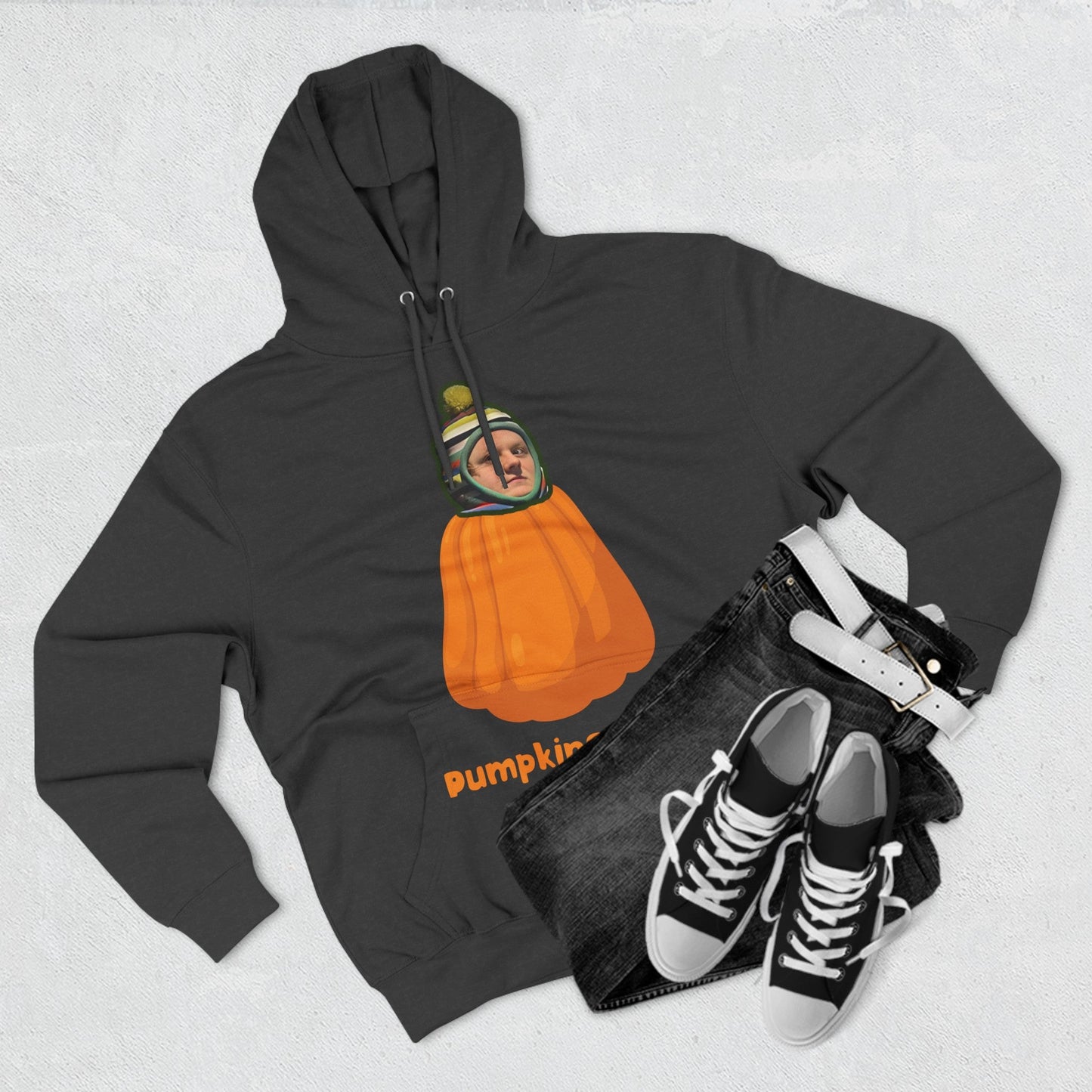 Lewis Capaldi Three-Panel Fleece Hoodie - Pumpkin Capaldi