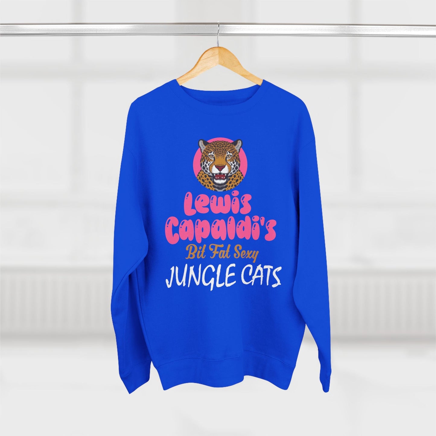 Lewis Capaldi Unisex Crewneck Sweatshirt - Big Fat Sexy Jungle Cats - Sweatshirt