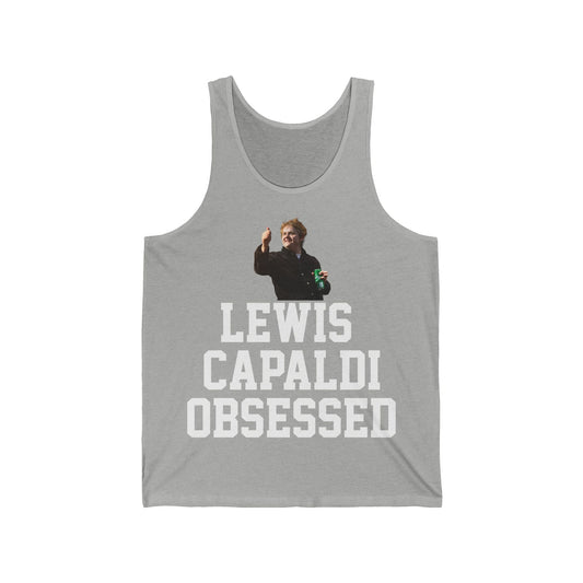 Lewis Capaldi Unisex Jersey Tank Top - Lewis Capaldi obsessed-