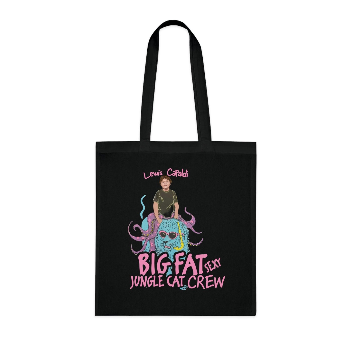 Lewis Capaldi Cotton Tote Bag - Big Fat Sexy Jungle Cats