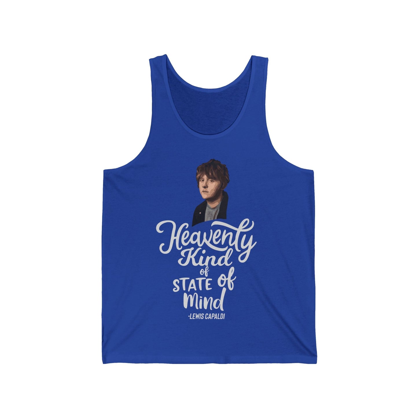 Lewis Capaldi Unisex Jersey Tank Top - Heavenly kind of state of mind