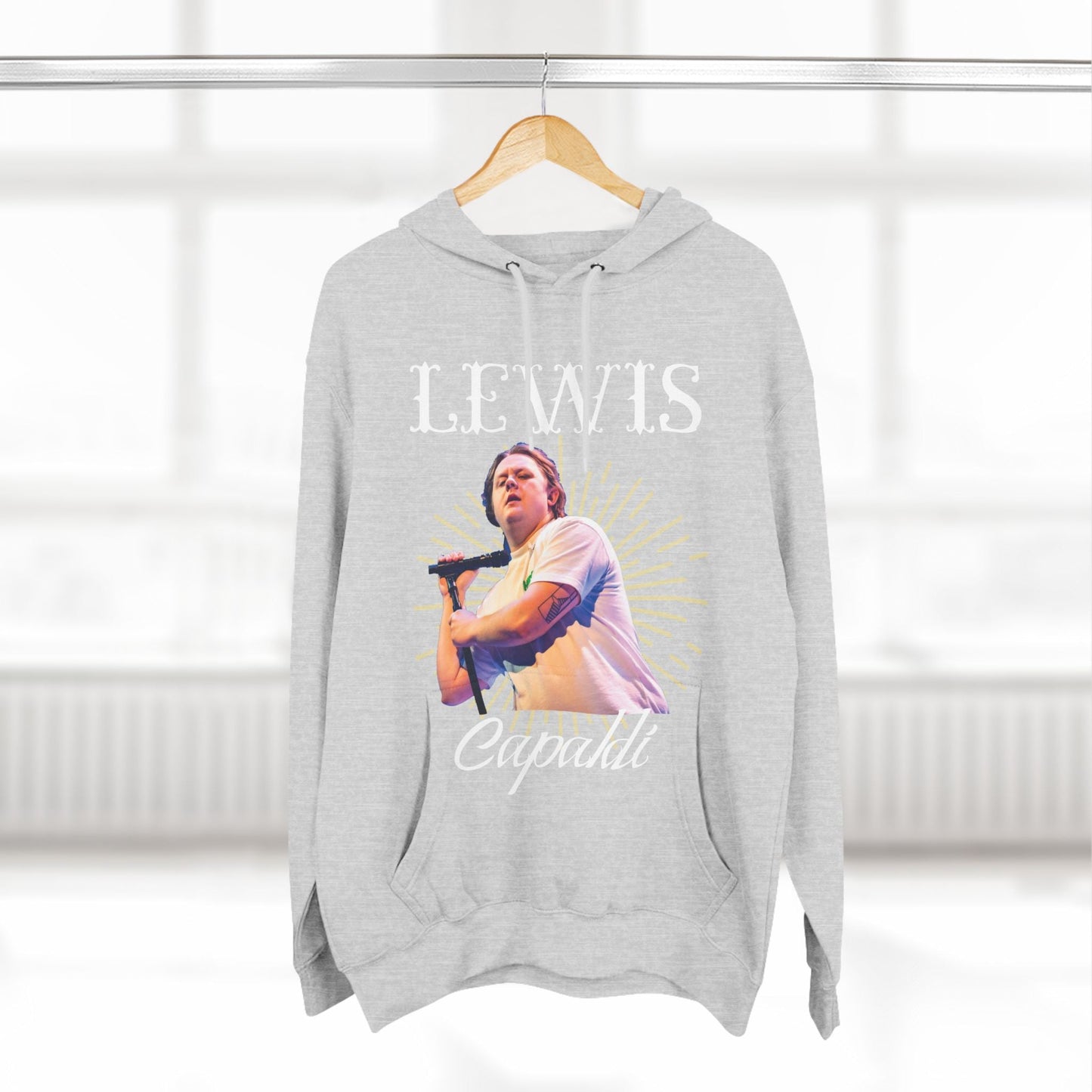 Lewis Capaldi Three-Panel Fleece Hoodie - Graphic