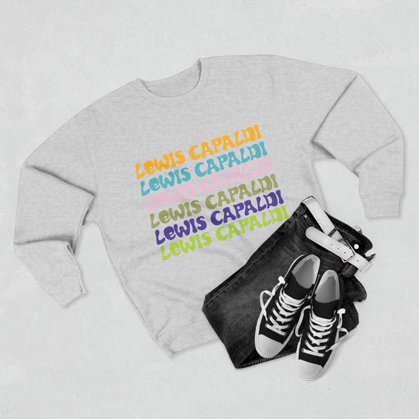 Lewis Capaldi Unisex Crewneck Sweatshirt - Writing