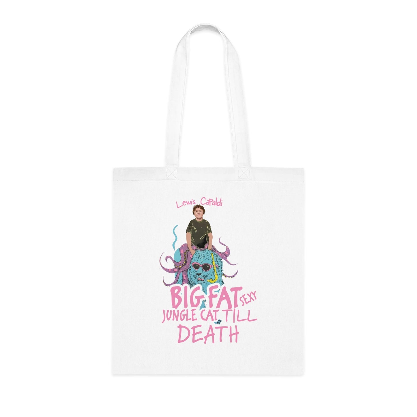 Lewis Capaldi Cotton Tote Bag - Big Fat Sexy Jungle Cats