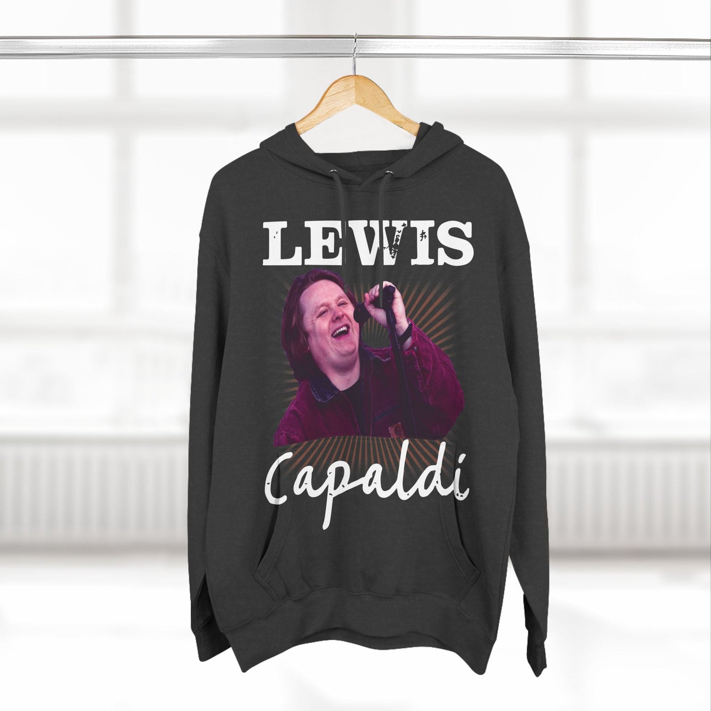 Lewis Capaldi Three-Panel Fleece Hoodie - Graphic