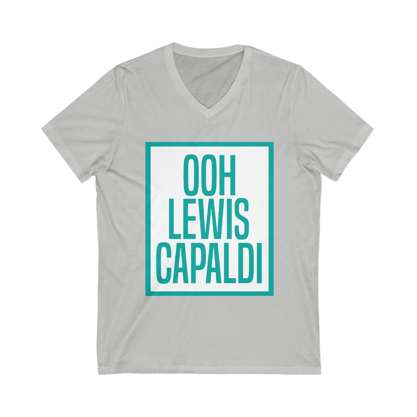 Lewis Capaldi Unisex Jersey Short Sleeve V-Neck Tee - ooh Lewis Capaldi