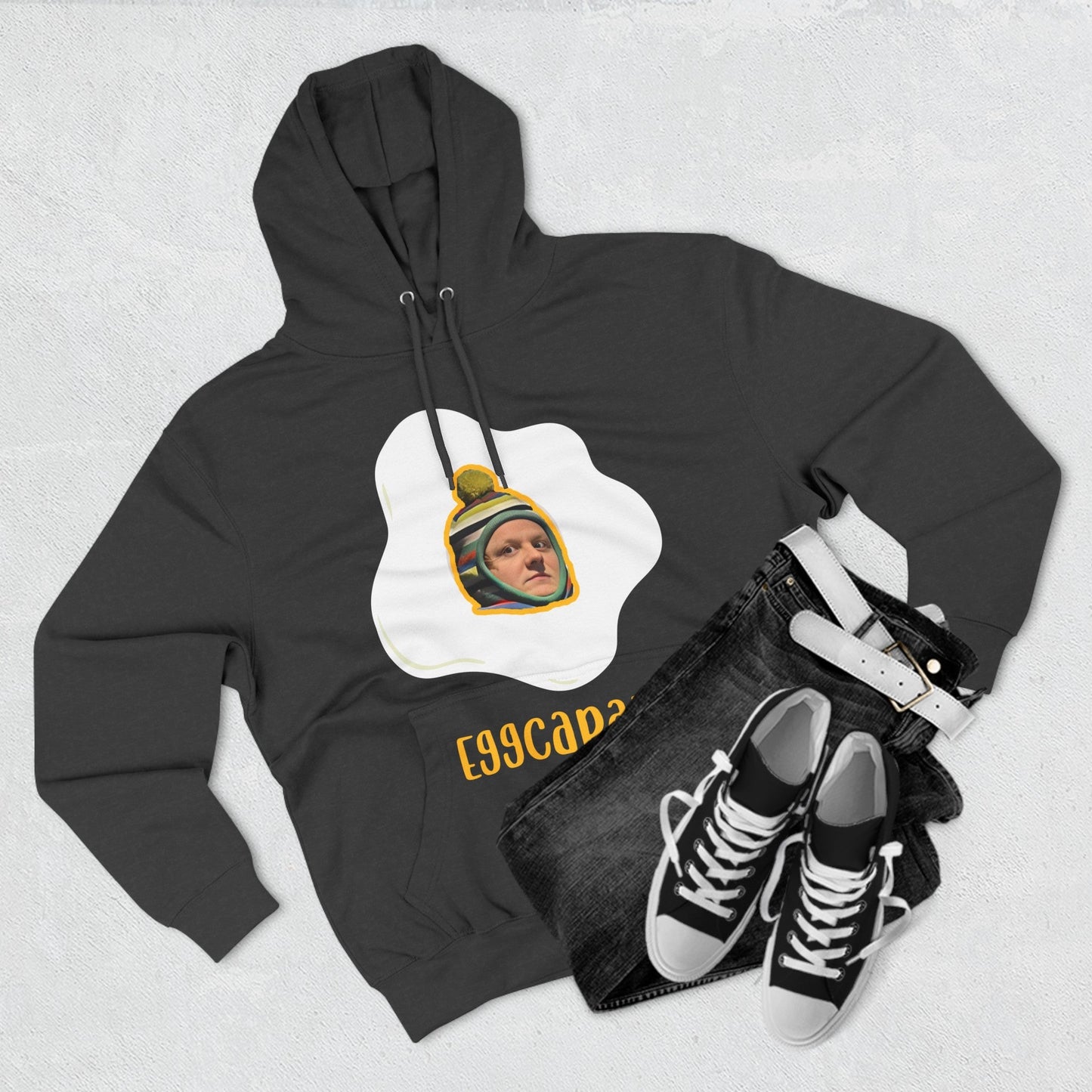 Lewis Capaldi Three-Panel Fleece Hoodie - Egg Capaldi