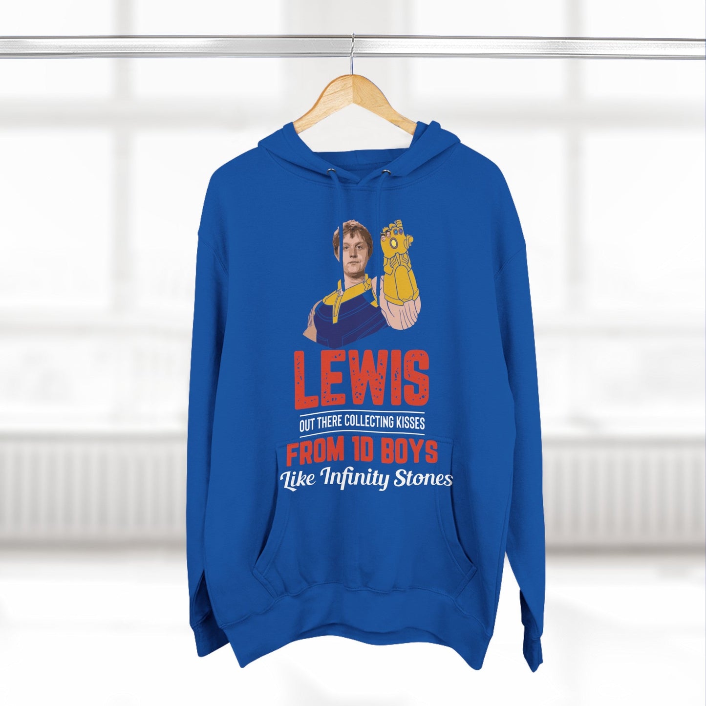 Lewis Capaldi Three-Panel Fleece Hoodie - Lewis out there collecting kisses from 1D boys