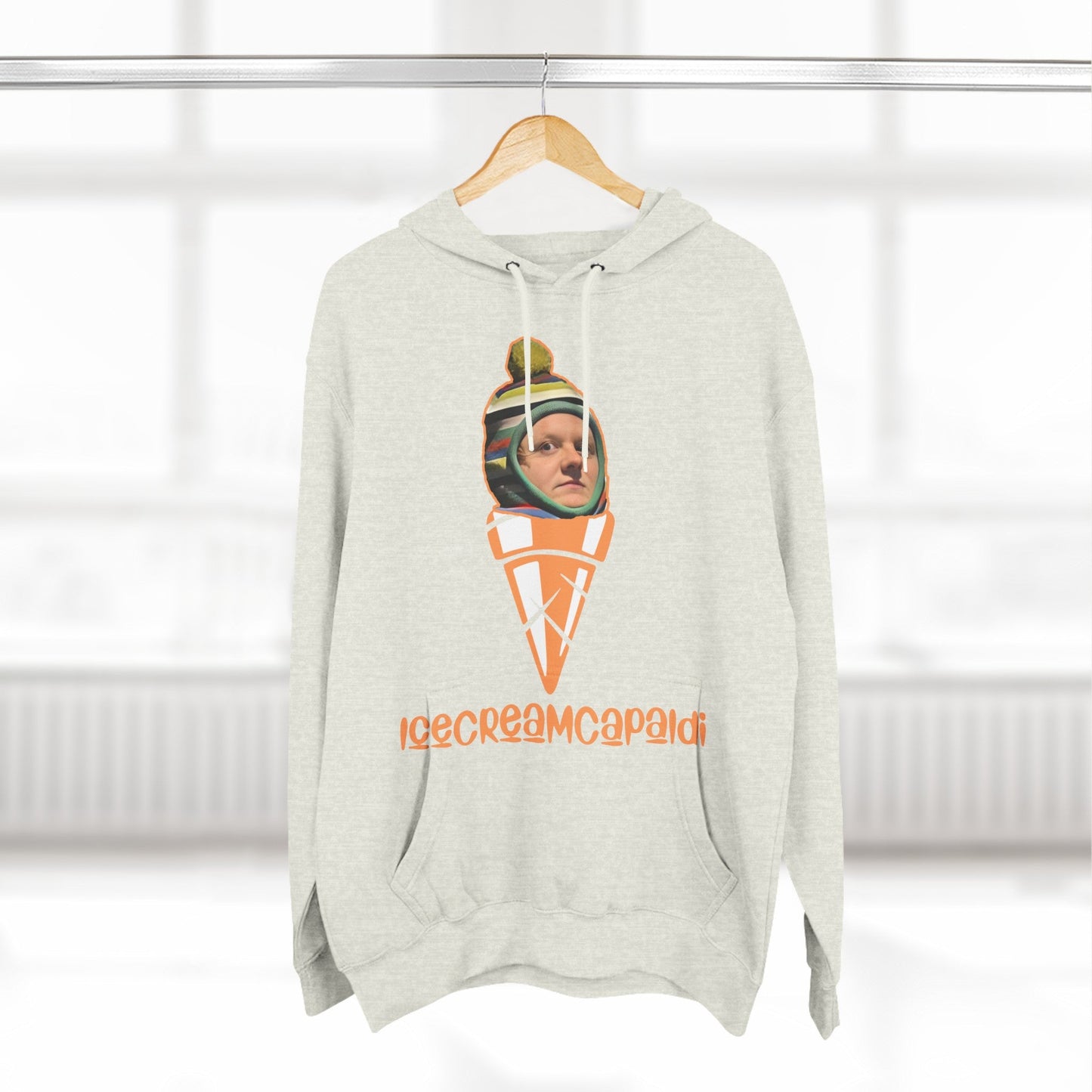 Lewis Capaldi Three-Panel Fleece Hoodie - Ice cream Capaldi