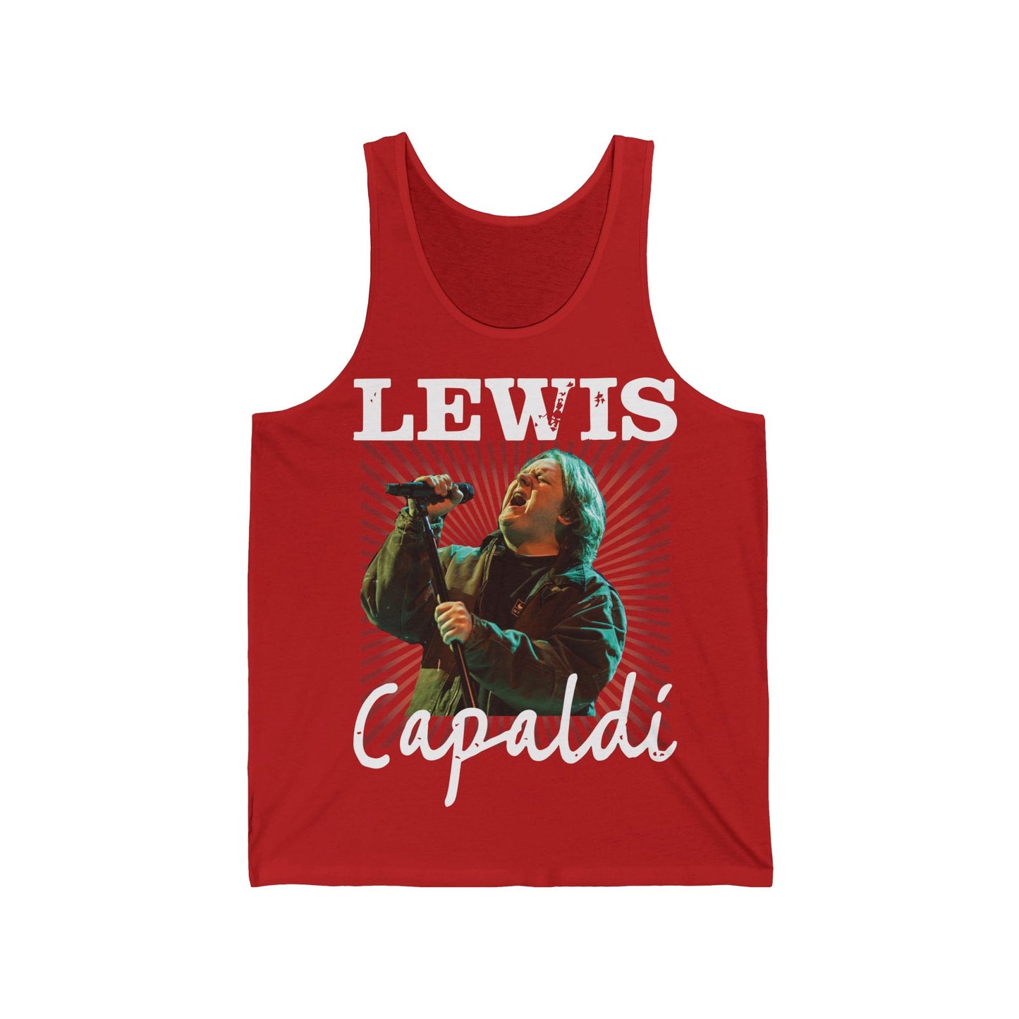 Lewis Capaldi Unisex Jersey Tank Top - Graphic