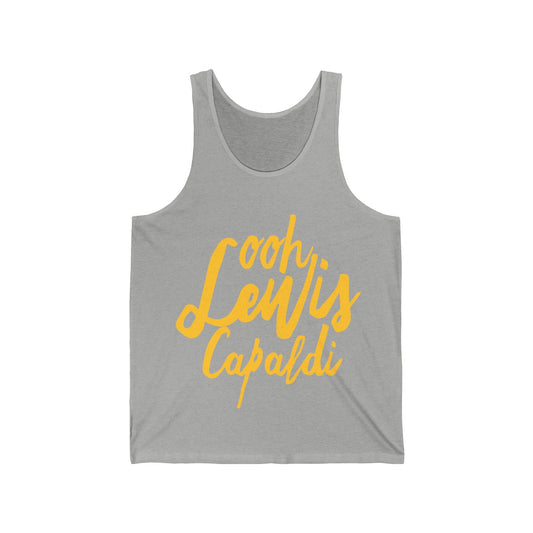 Lewis Capaldi Unisex Jersey Tank Top - Ooh Lewis Capaldi-