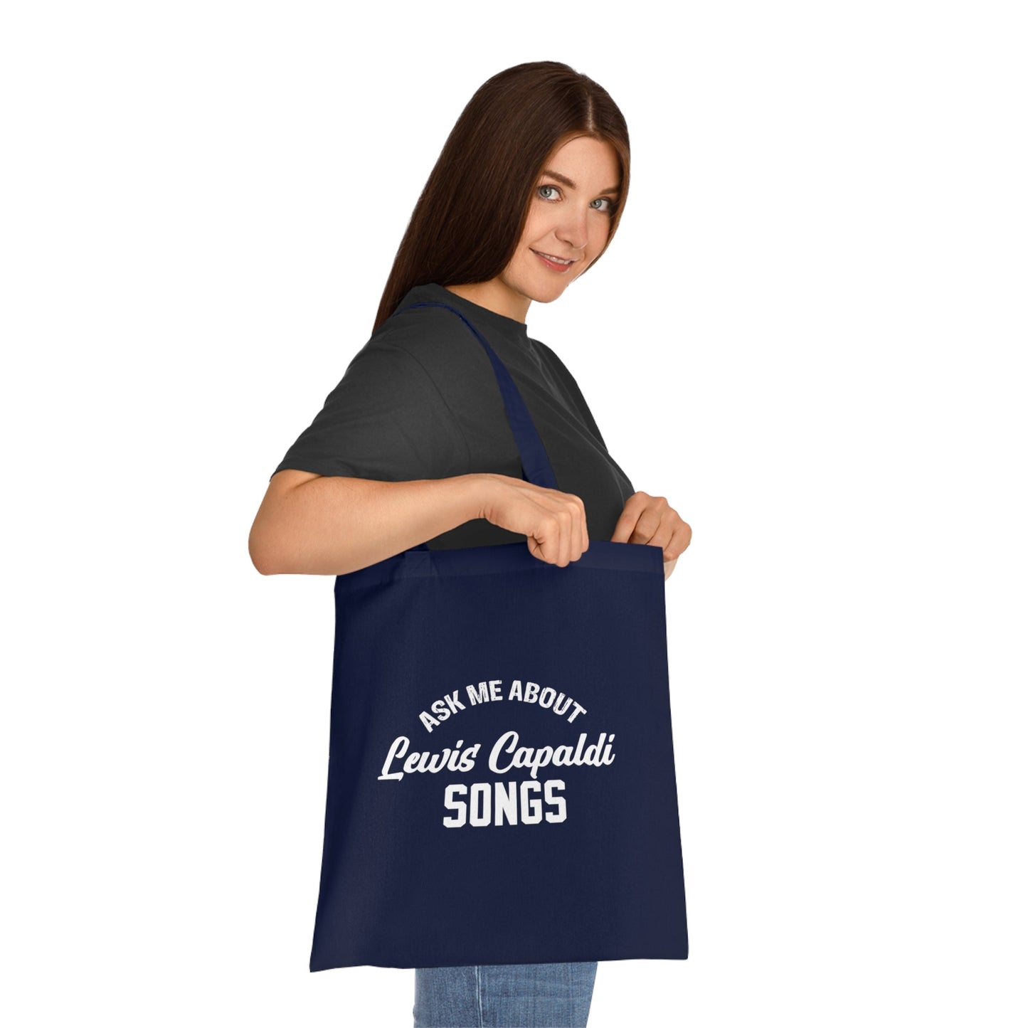 Lewis Capaldi Tote bag - Ask me about Lewis Capaldi songs