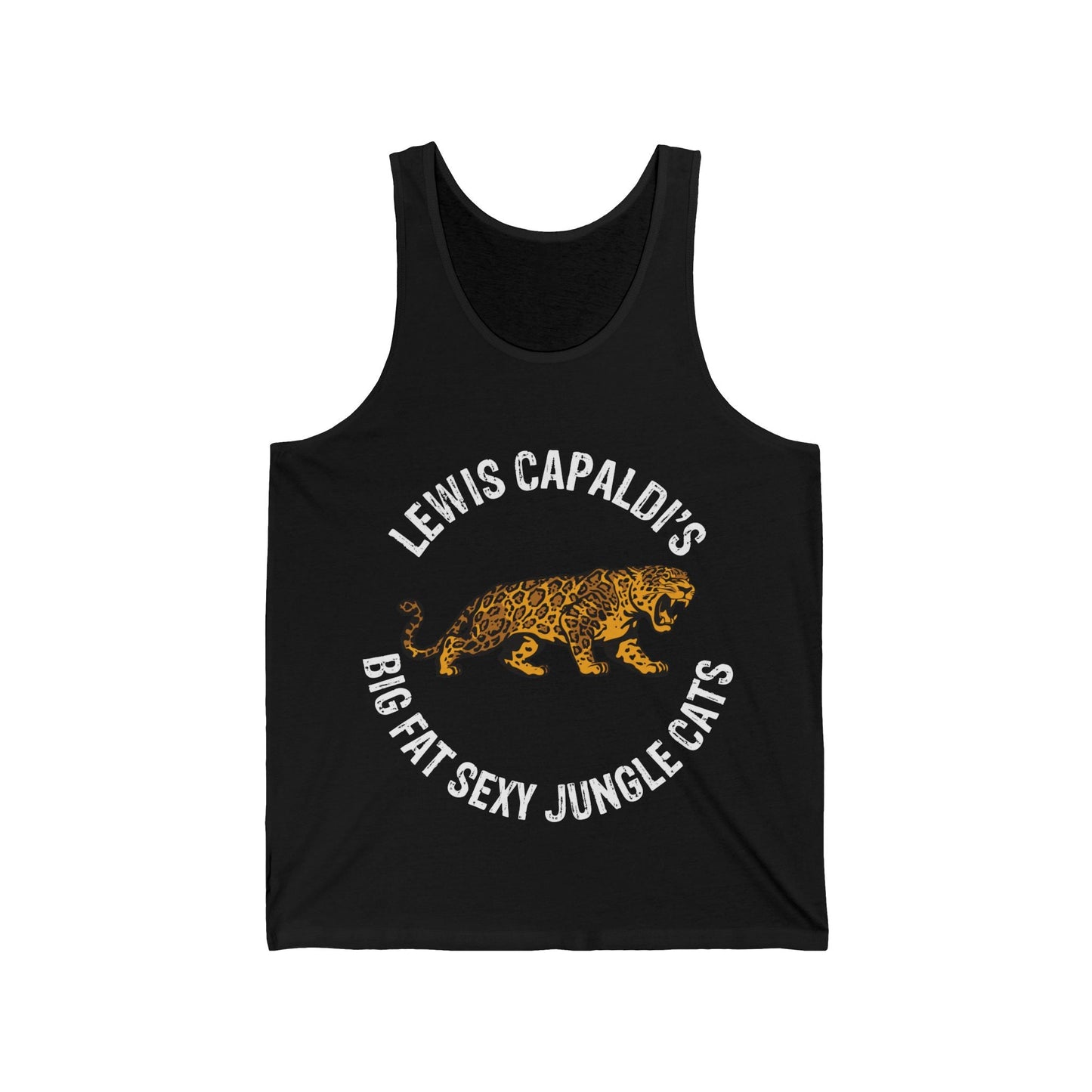 Lewis Capaldi Unisex Jersey Tank Top - Big Fat Sexy jungle cats