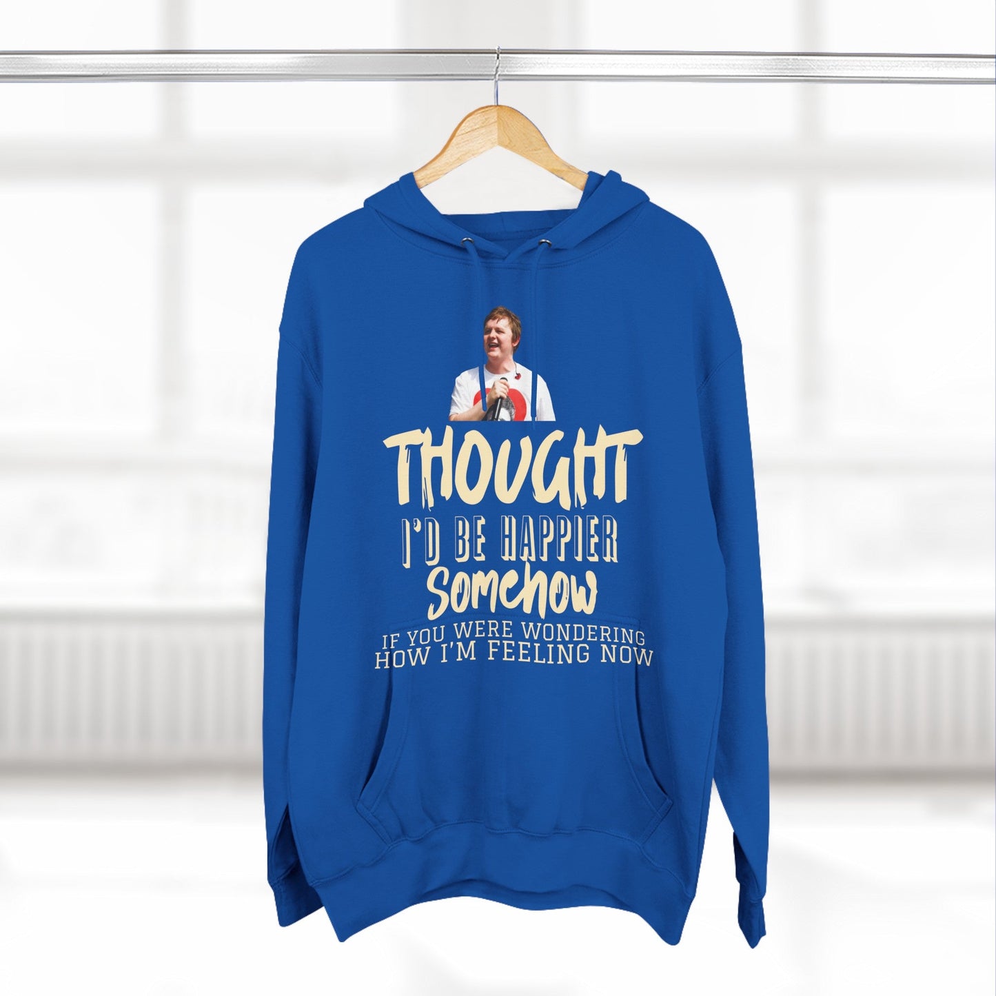 Lewis Capaldi Three-Panel Fleece Hoodie - Thought I'd be happier