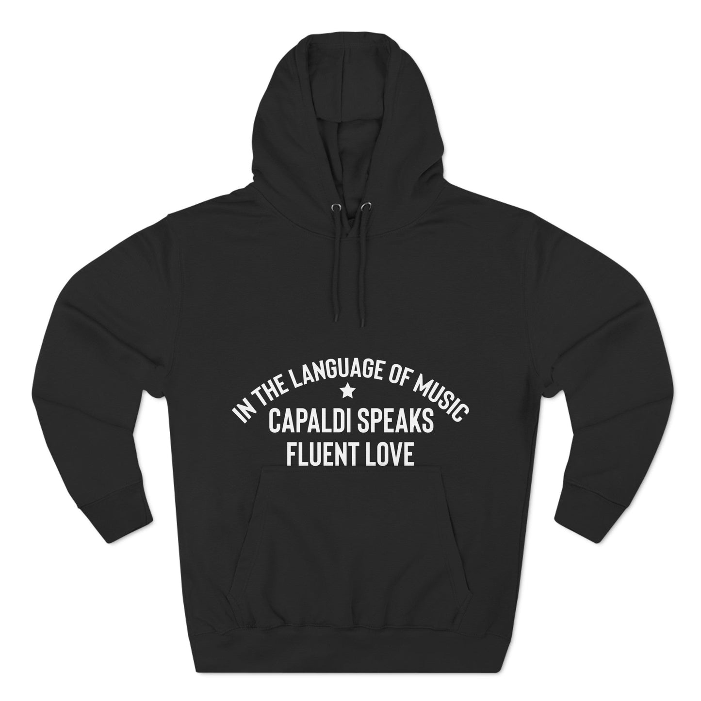 Lewis Capaldi Three-Panel Fleece Hoodie - In the language of music