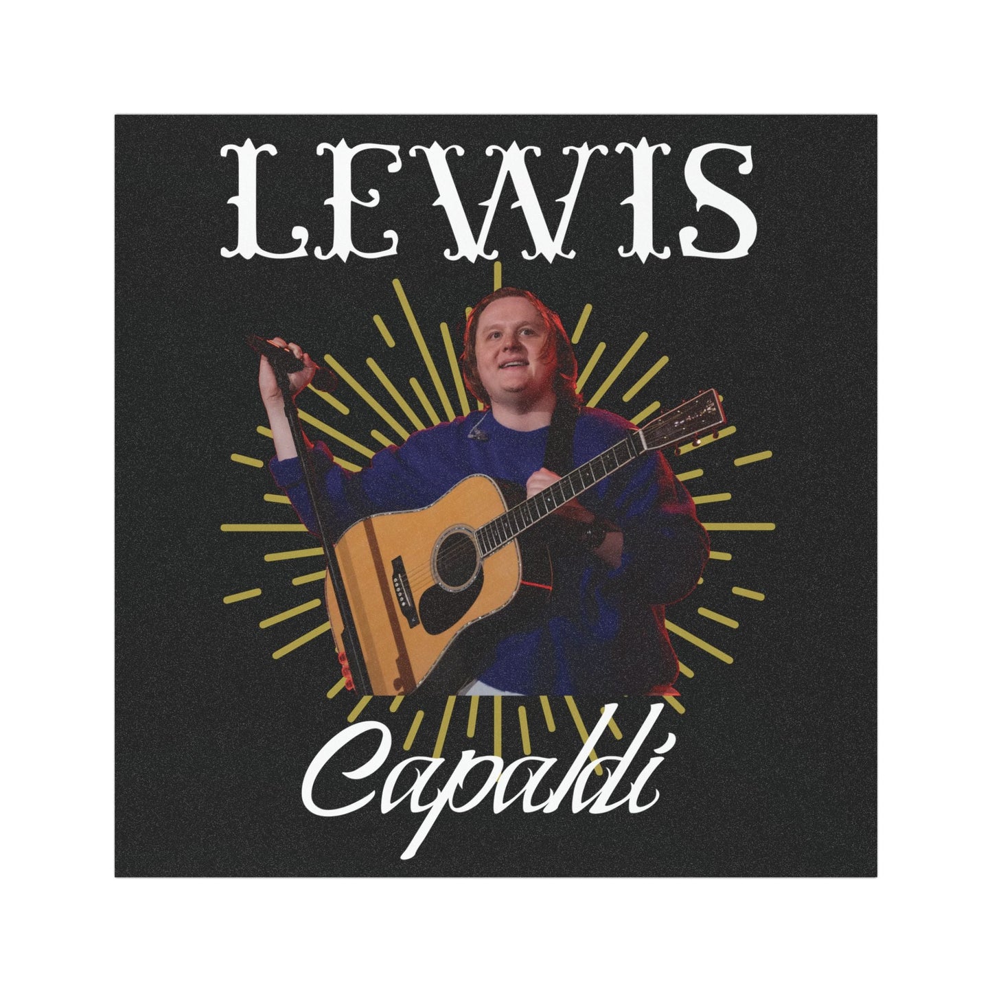 Lewis Capaldi Car Magnet - Graphic