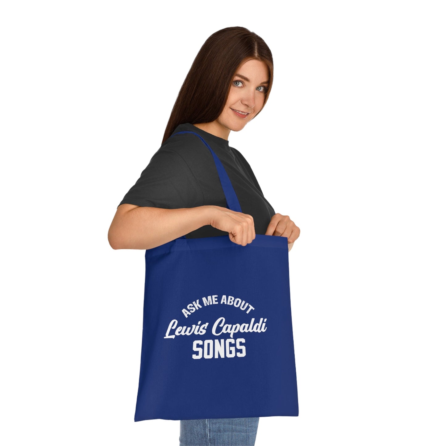 Lewis Capaldi Tote bag - Ask me about Lewis Capaldi songs