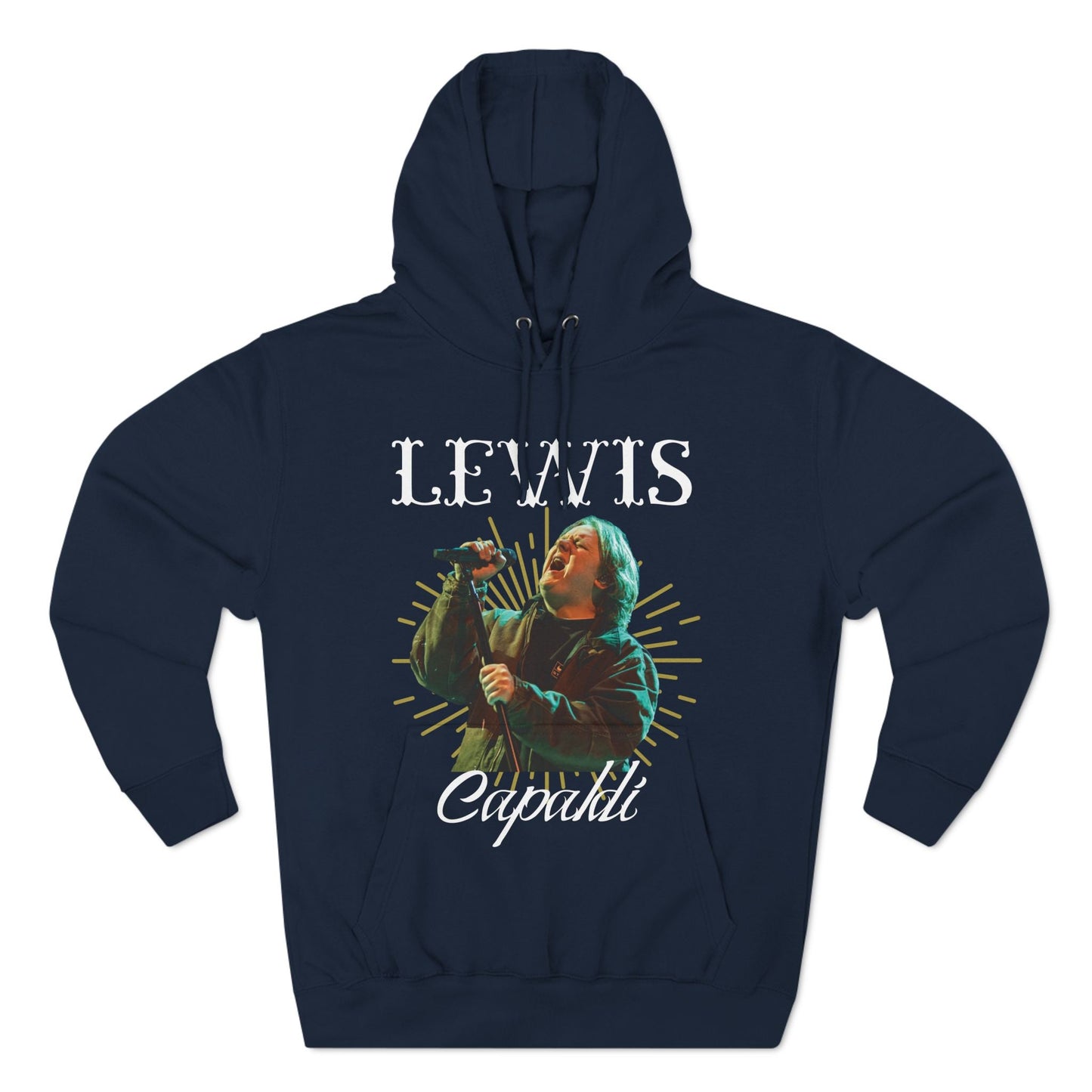 Lewis Capaldi Three-Panel Fleece Hoodie - Graphic