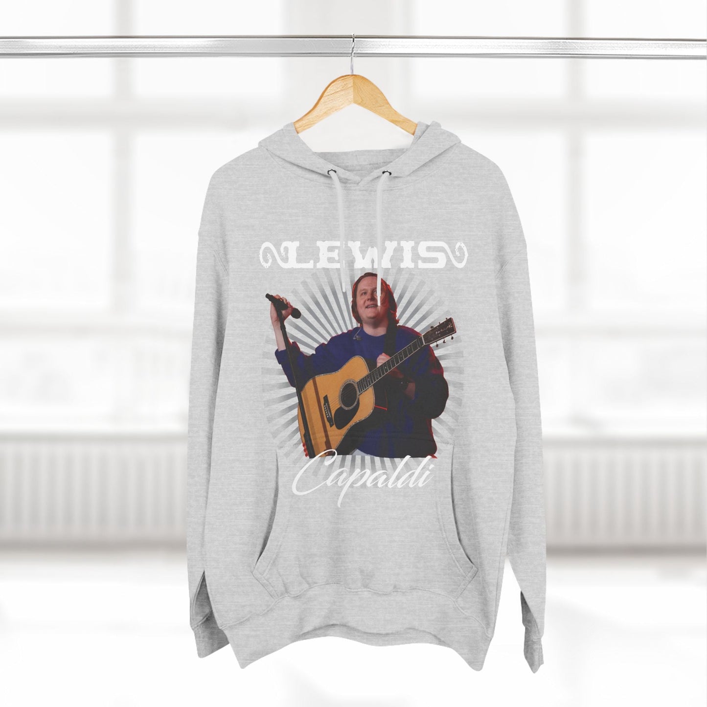 Lewis Capaldi Three-Panel Fleece Hoodie - Graphic