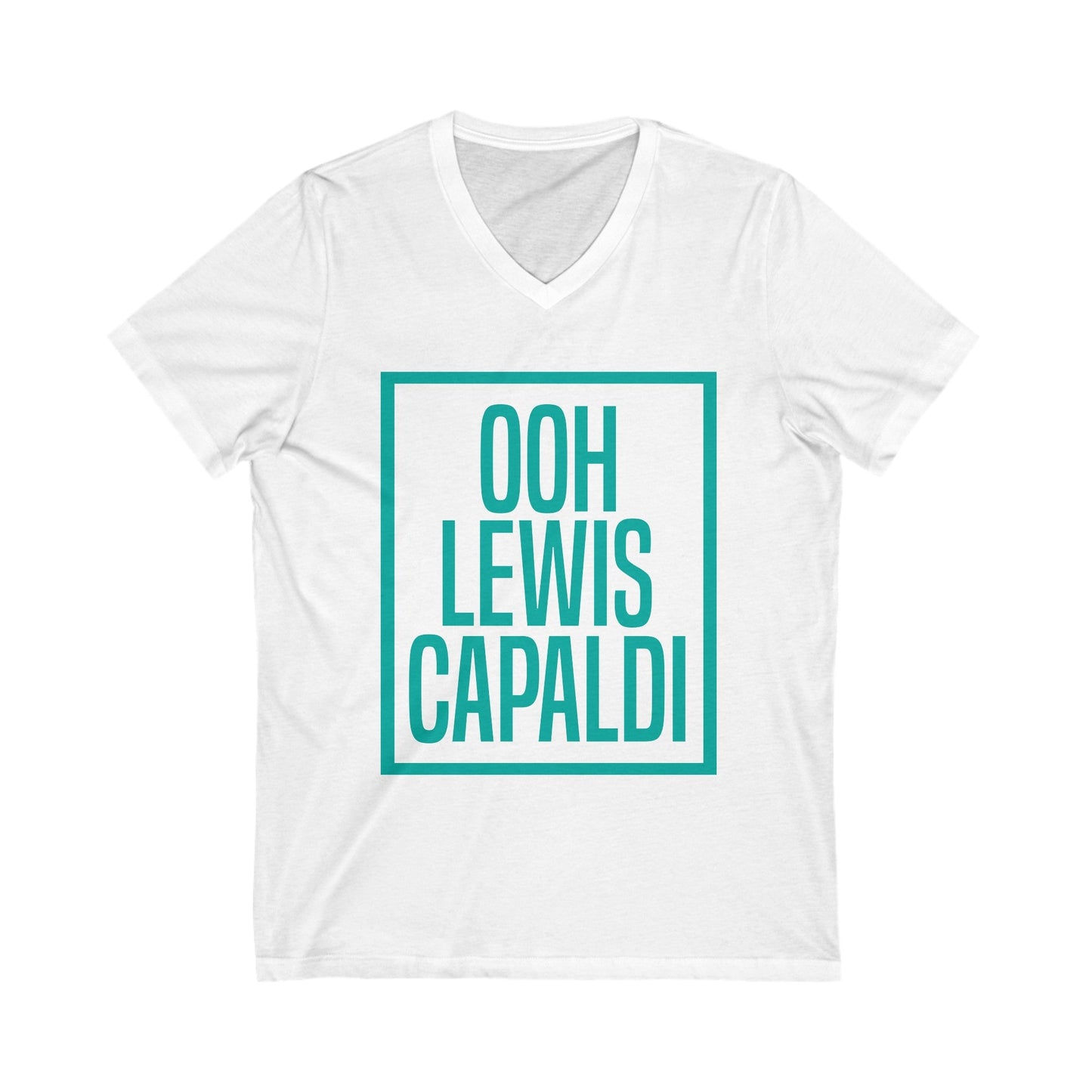 Lewis Capaldi Unisex Jersey Short Sleeve V-Neck Tee - ooh Lewis Capaldi