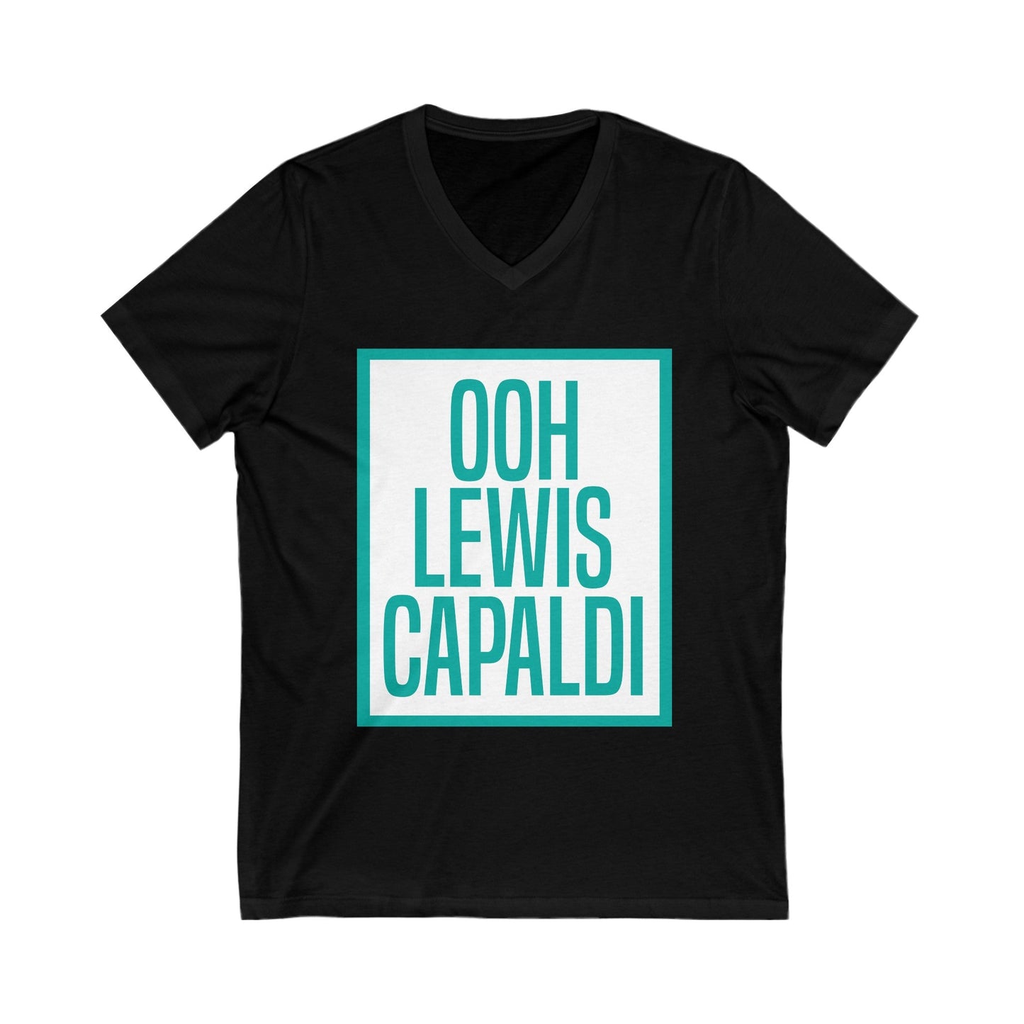 Lewis Capaldi Unisex Jersey Short Sleeve V-Neck Tee - ooh Lewis Capaldi